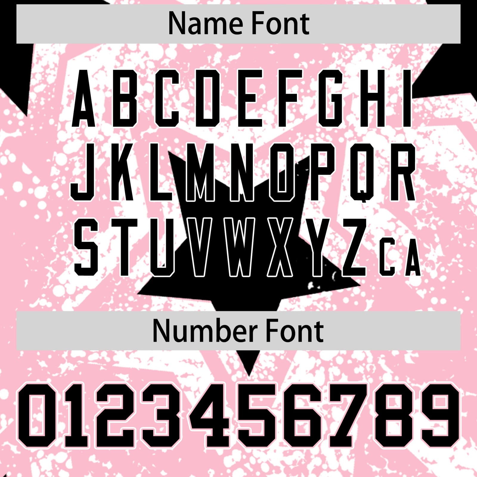 Custom Light Pink White Black Star Graffiti Team Baseball Jerseys With Custom Names, Numbers & Logos Stretch Fabric Baseball Jersey| KXKSHOP