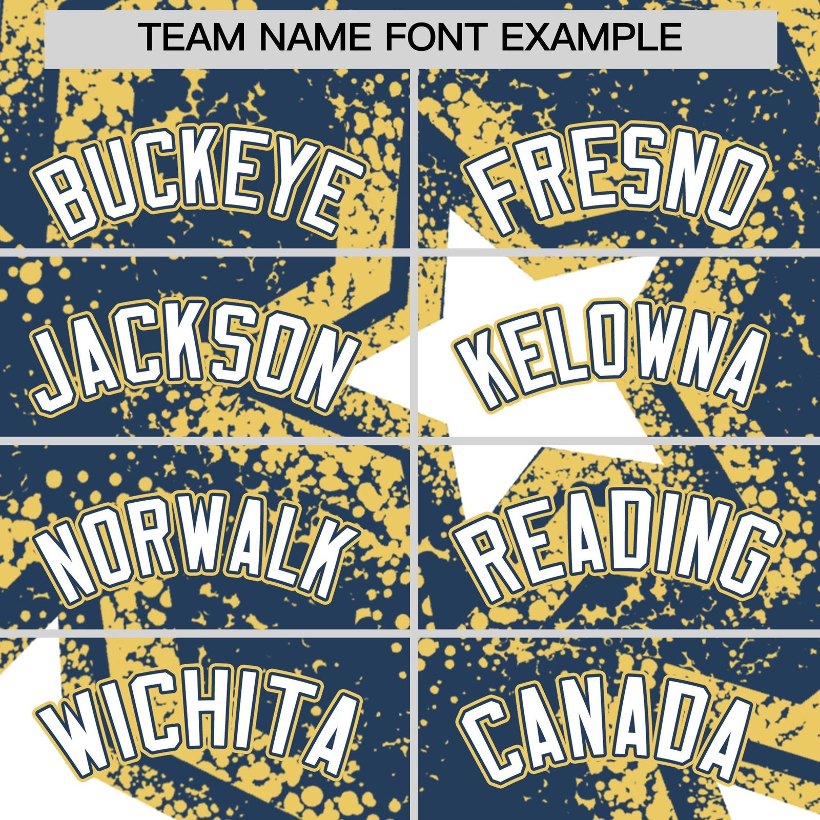 Custom Midnight Blue Khaki White Star Graffiti Team Baseball Jerseys With Custom Names, Numbers & Logos Lightweight Baseball Jersey| KXKSHOP