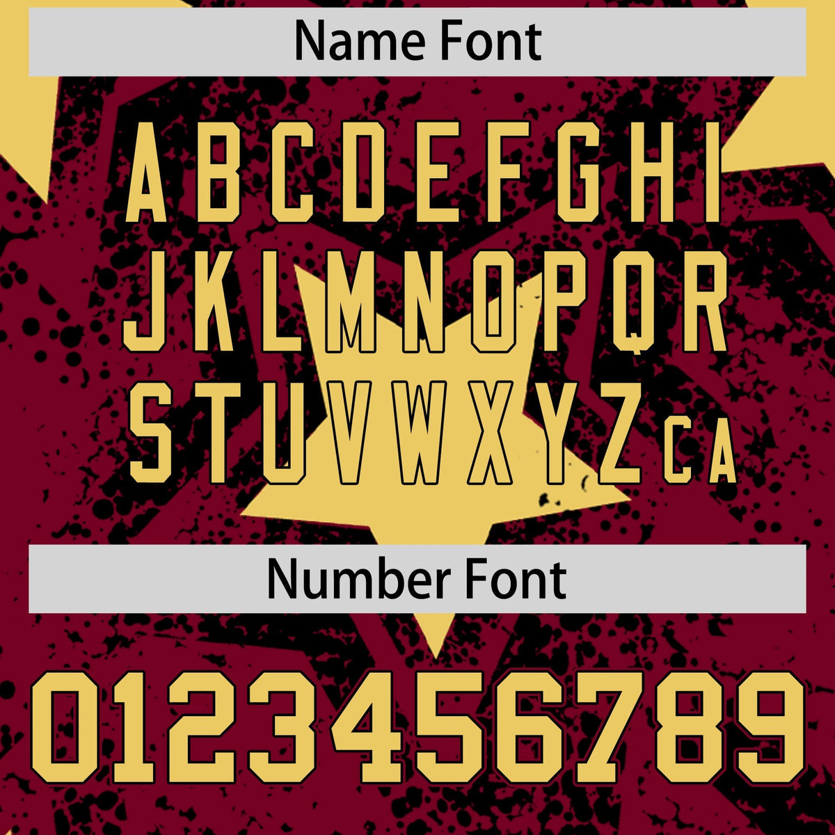 Custom Crimson Khaki Black Star Graffiti Team Baseball Jerseys With Custom Names, Numbers & Logos Stretch Fabric Baseball Jersey| KXKSHOP