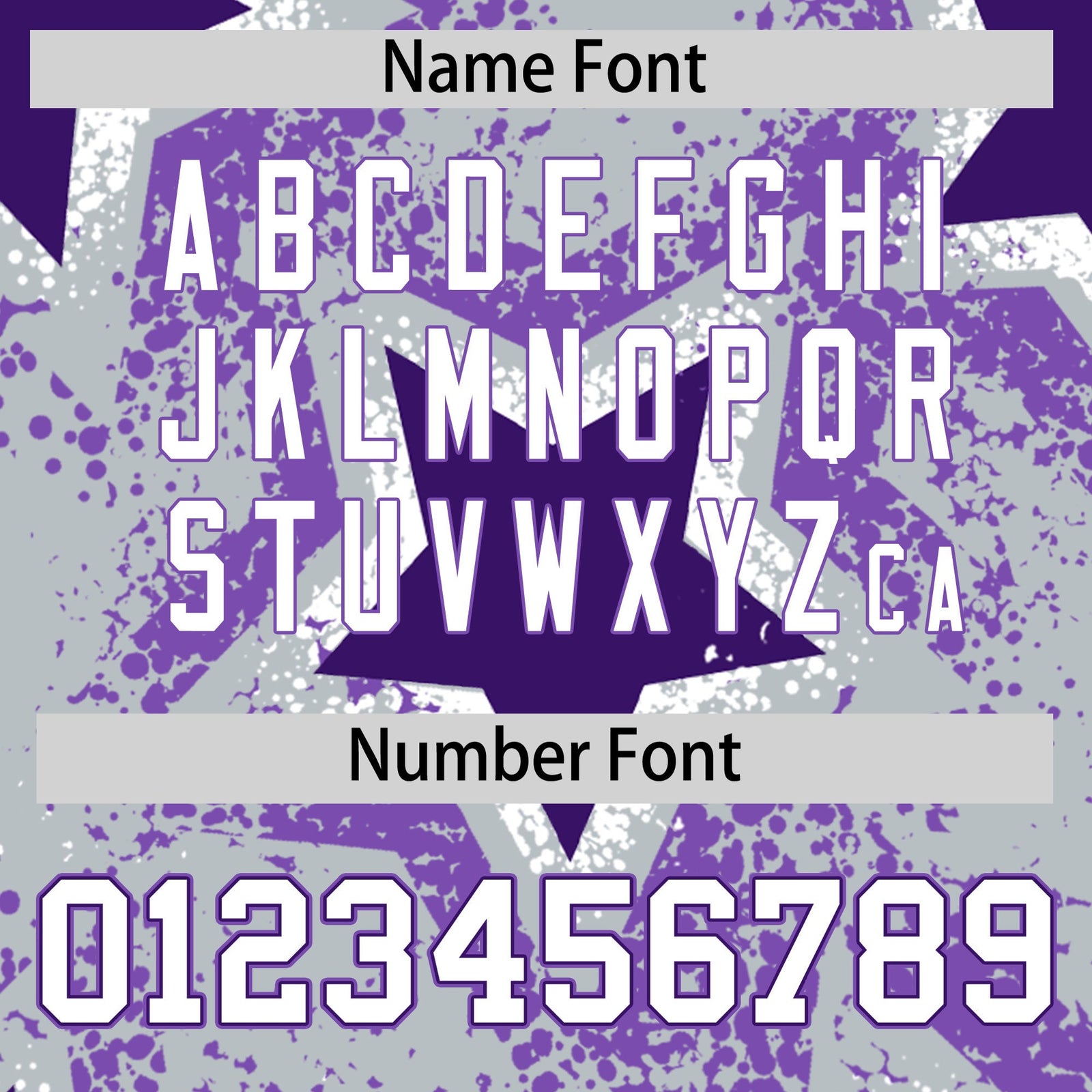 Custom Silver Purple White Star Graffiti Team Baseball Jerseys With Custom Names, Numbers & Logos Lightweight Baseball Jersey| KXKSHOP