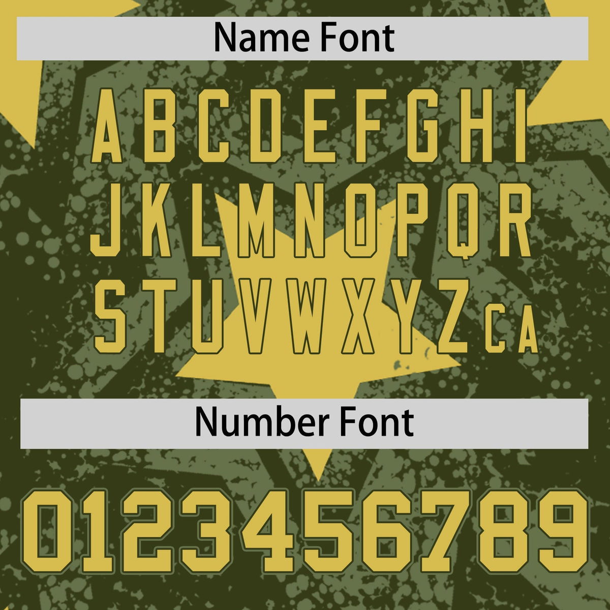 Custom Olive Khaki Star Graffiti Team Baseball Jerseys With Custom Names, Numbers & Logos Stretch Fabric Baseball Jersey| KXKSHOP