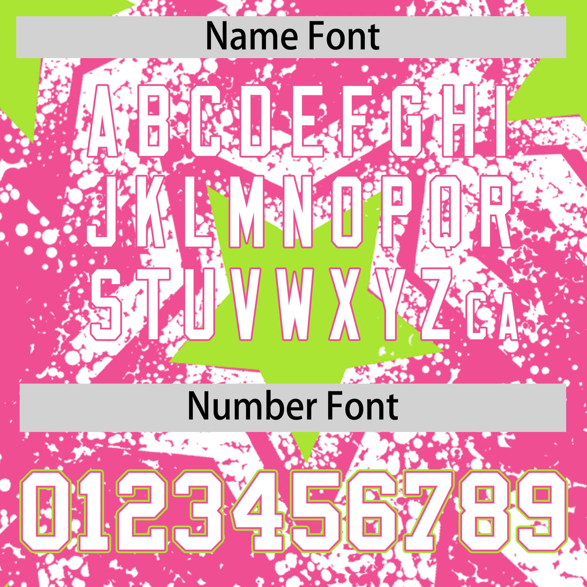 Custom Pink White Neon Green Star Graffiti Team Baseball Jerseys With Custom Names, Numbers & Logos Lightweight Baseball Jersey| KXKSHOP