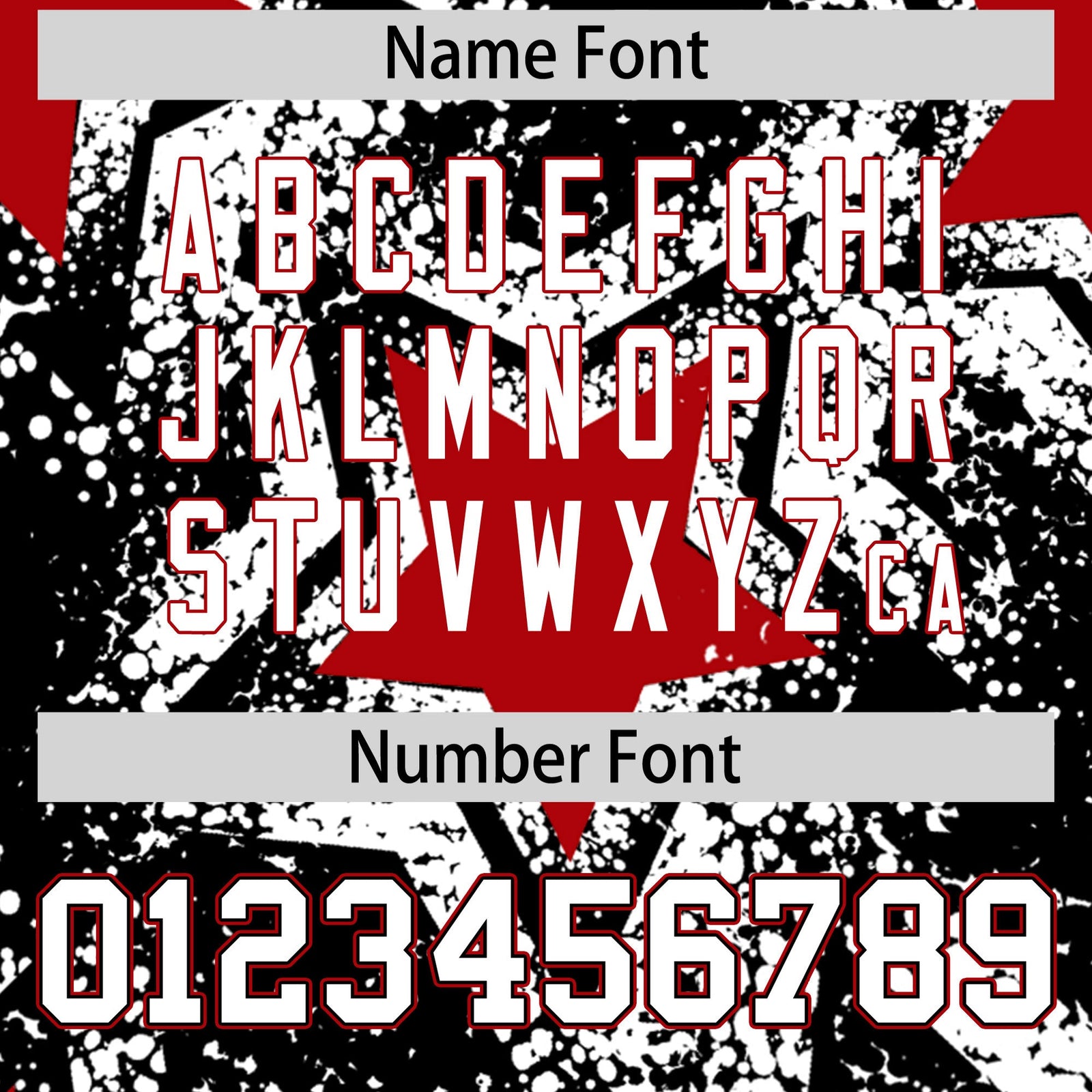 Custom Black White Red Star Graffiti Team Baseball Jerseys With Custom Names, Numbers & Logos Lightweight Baseball Jersey| KXKSHOP