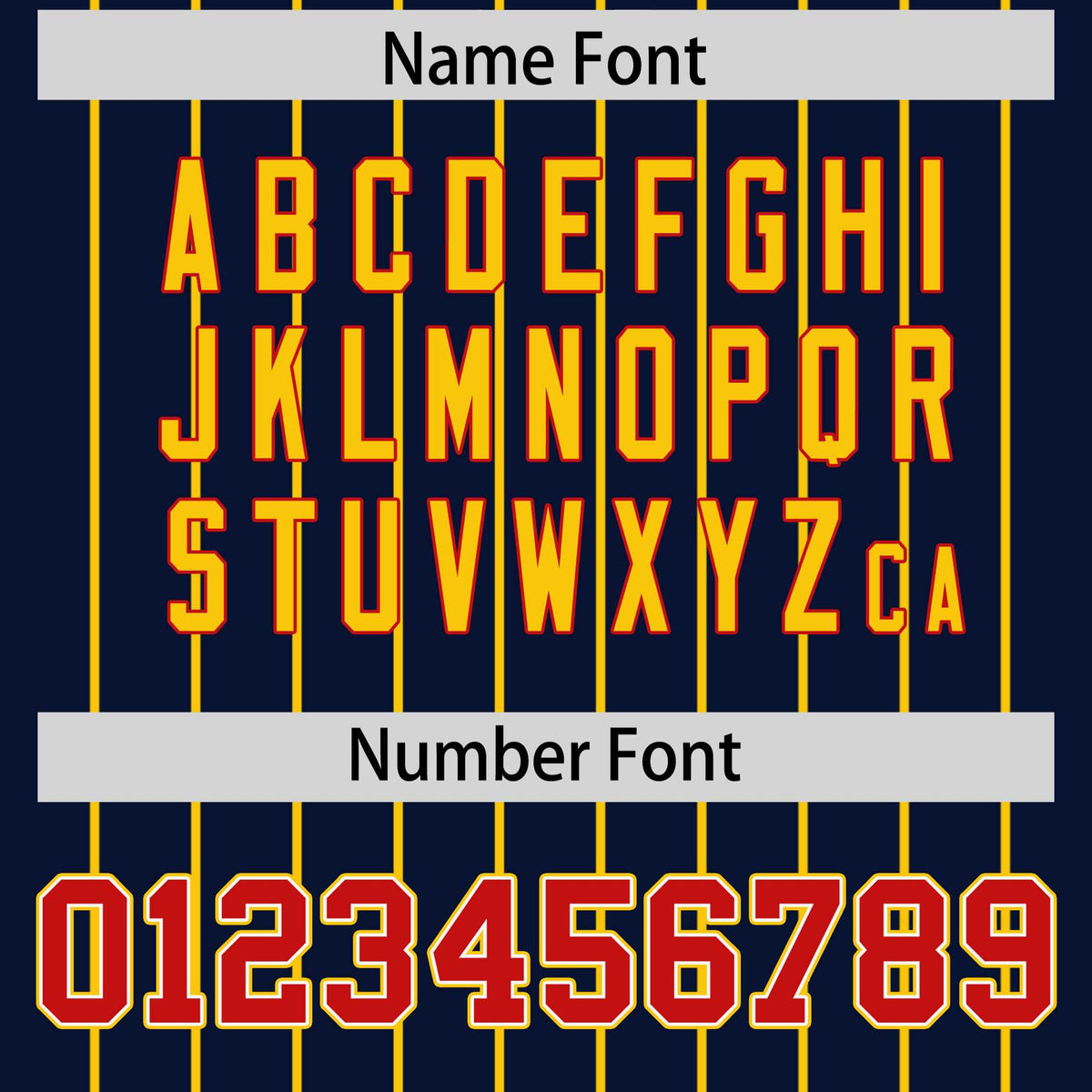 Custom Navy Gold Stripe Fashion Sleeves Gradient Authentic Baseball Jersey