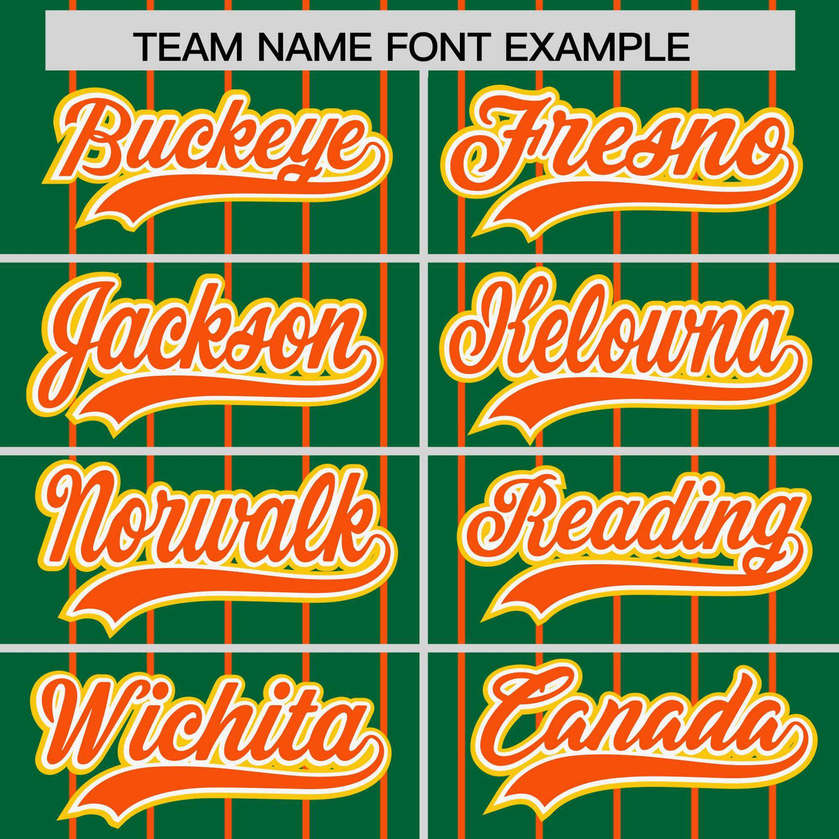 Custom Kelly Green Orange Stripe Fashion Sleeves Gradient Authentic Baseball Jersey