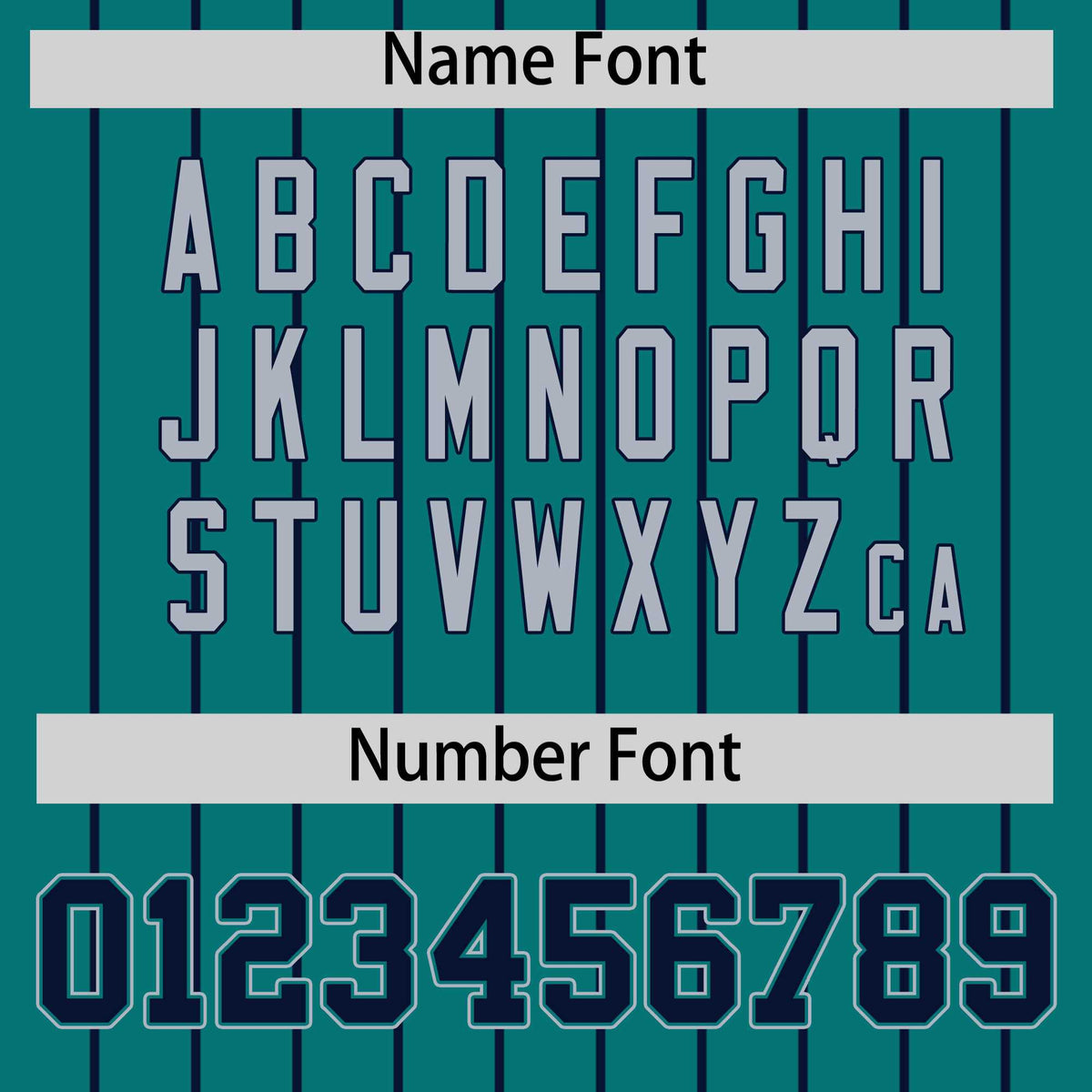 Custom Aqua Navy Stripe Fashion Sleeves Gradient Authentic Baseball Jersey