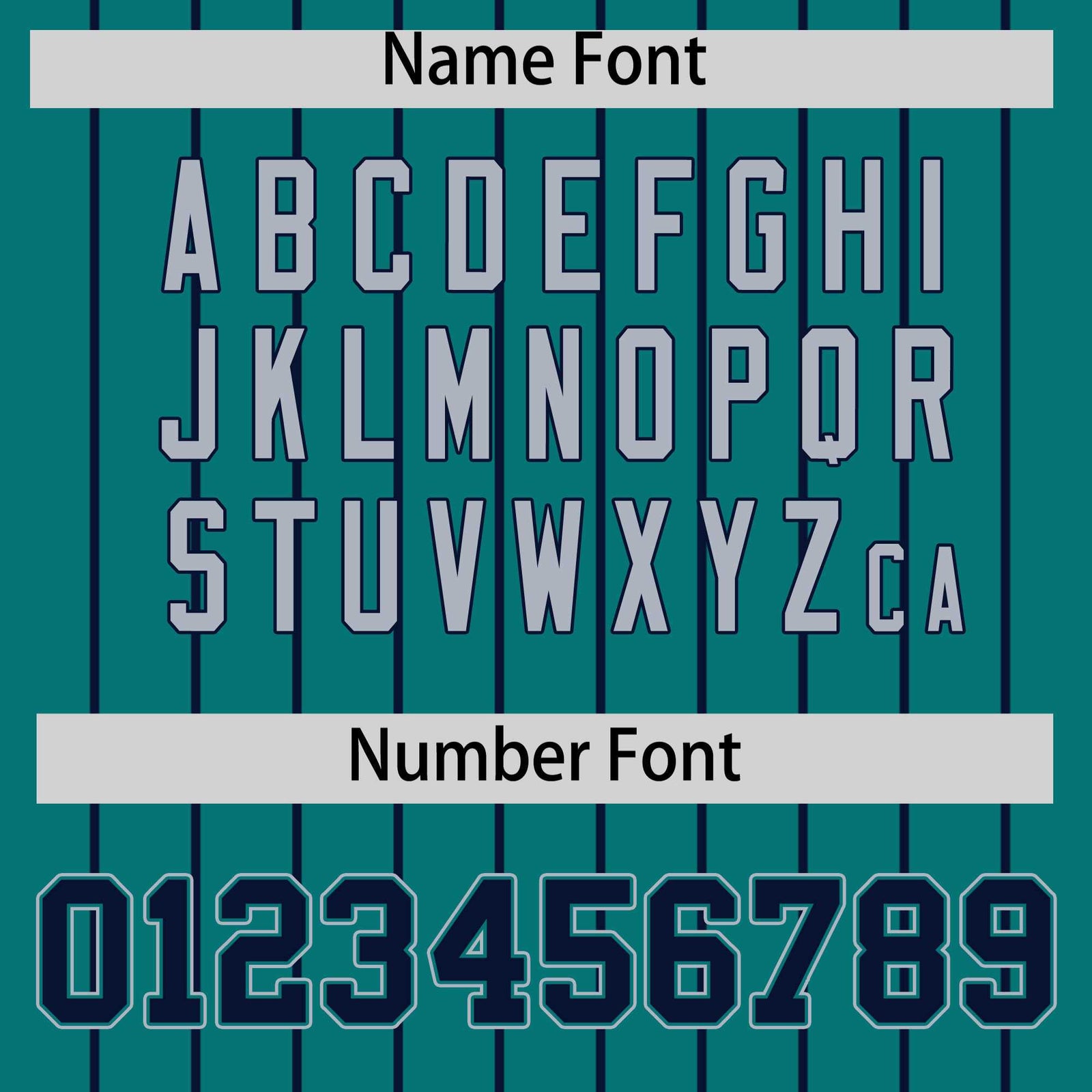 Custom Aqua Navy Stripe Fashion Sleeves Gradient Authentic Baseball Jersey