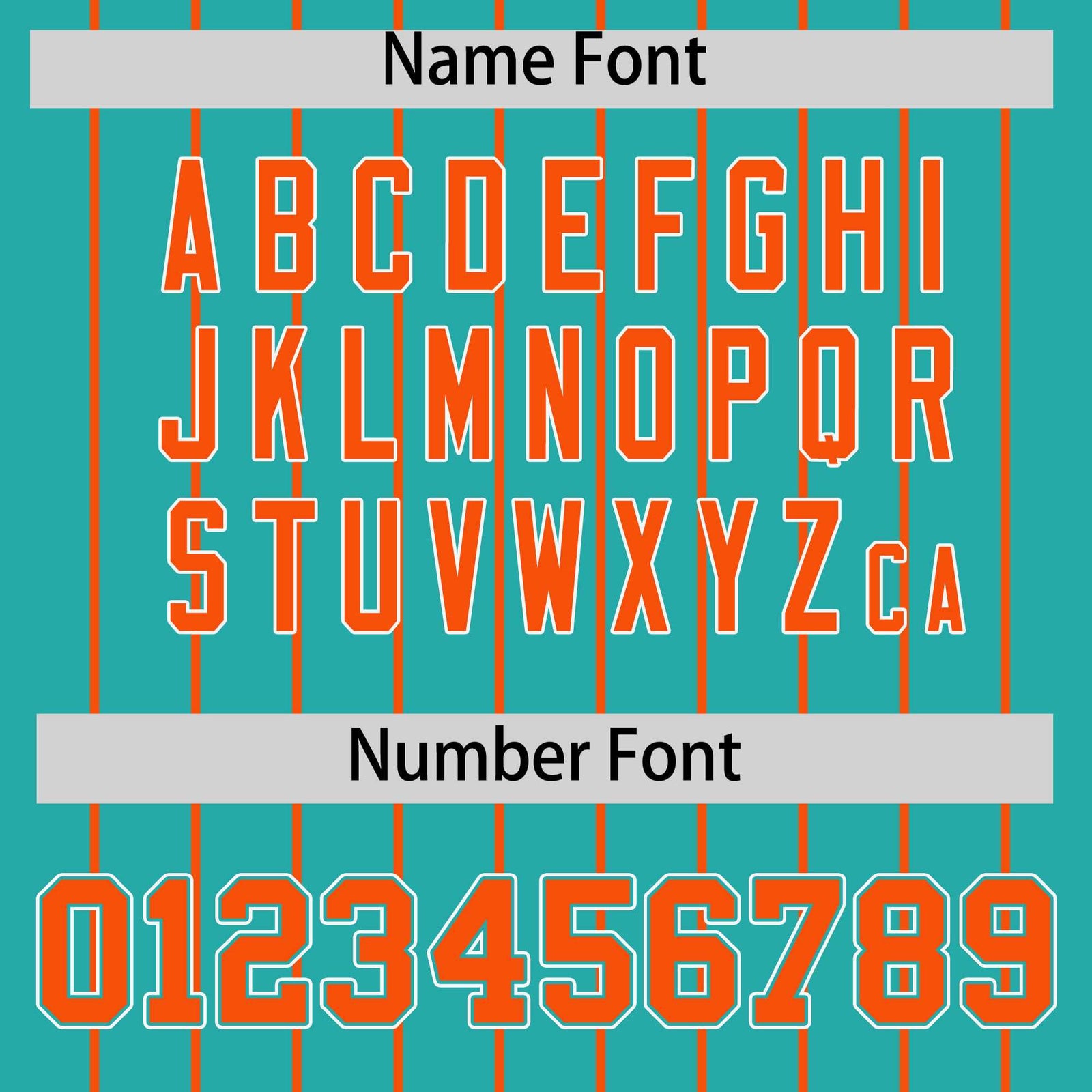 Custom Aqua Orange Stripe Fashion Sleeves Gradient Authentic Baseball Jersey