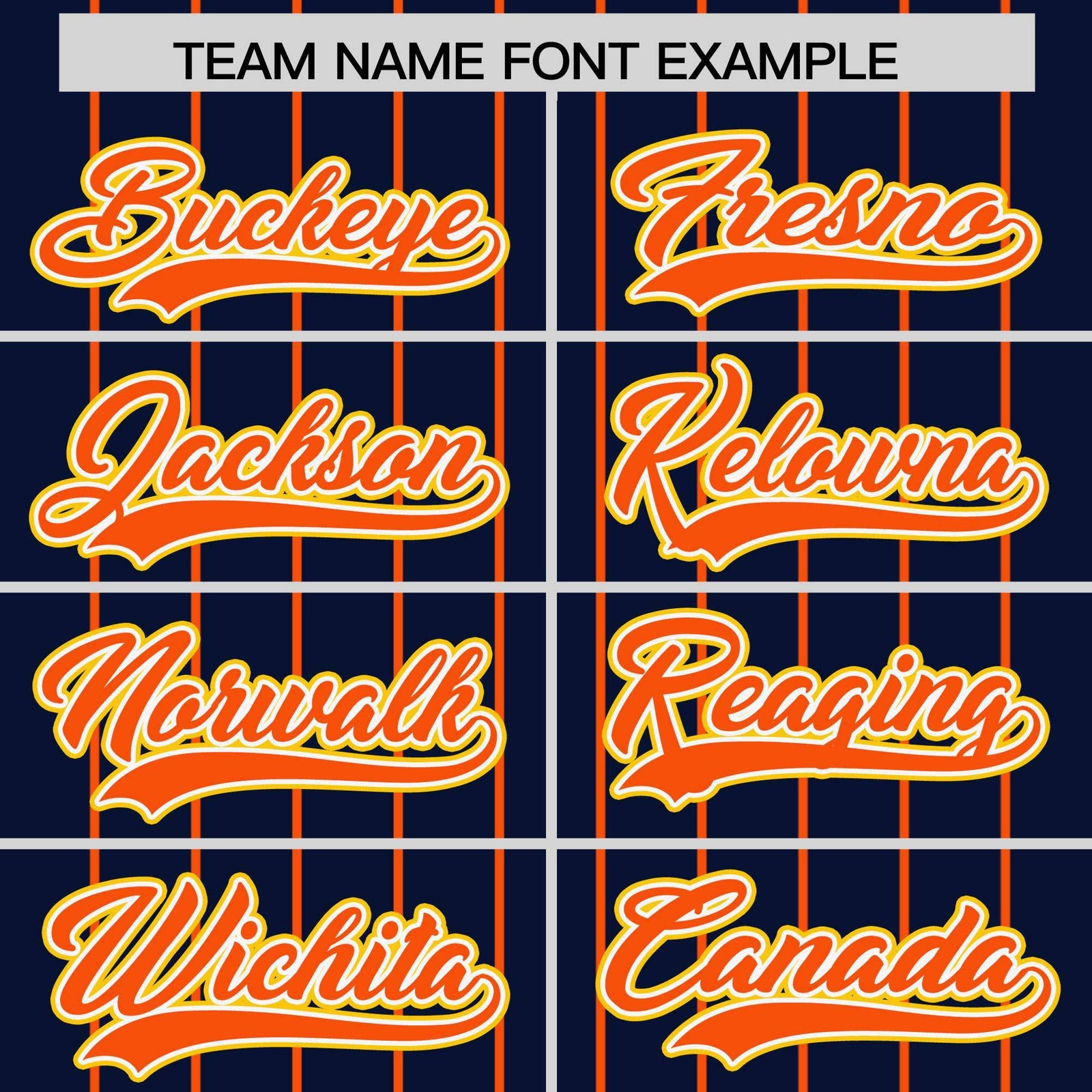 Custom Navy Orange Stripe Fashion Sleeves Gradient Authentic Baseball Jersey