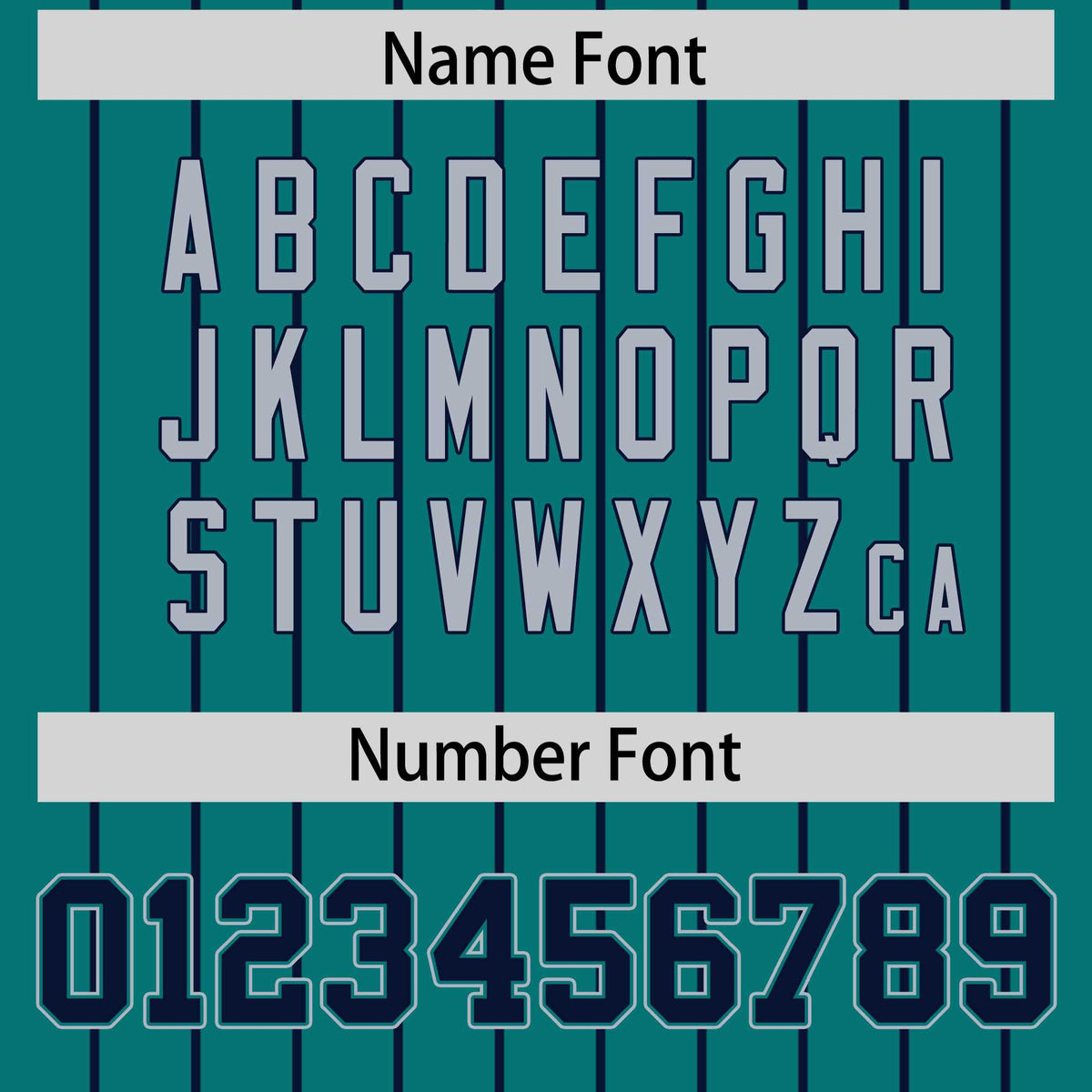 Custom Aqua Navy Stripe Fashion Sleeves Gradient Authentic Baseball Jersey