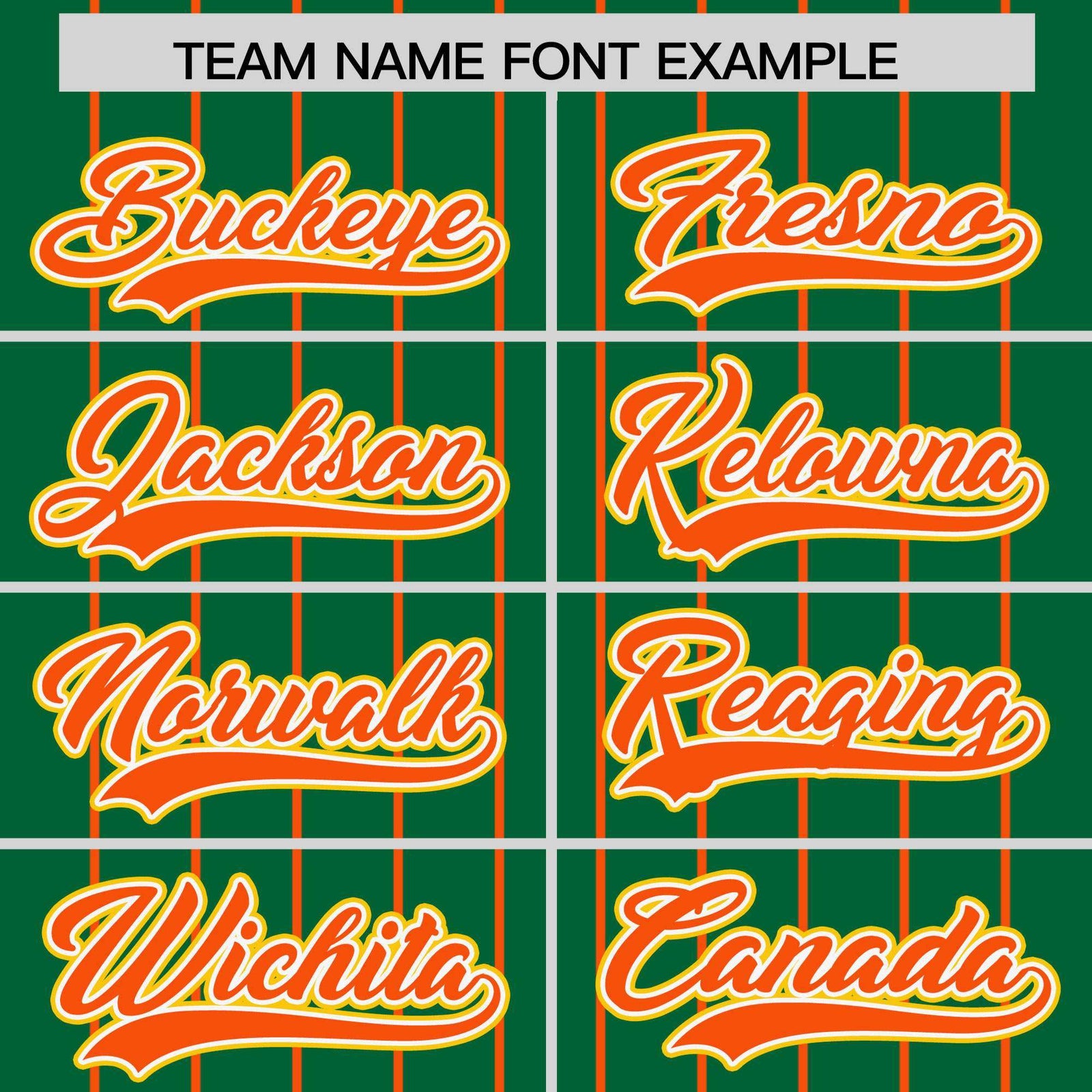 Custom Kelly Green Orange Stripe Fashion Sleeves Gradient Authentic Baseball Jersey