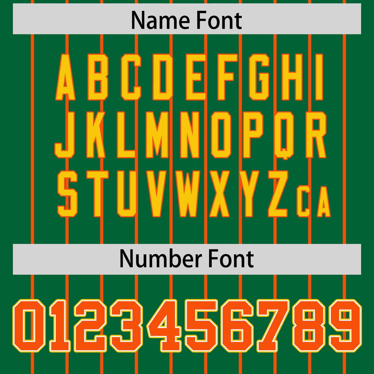 Custom Kelly Green Orange Stripe Fashion Sleeves Gradient Authentic Baseball Jersey