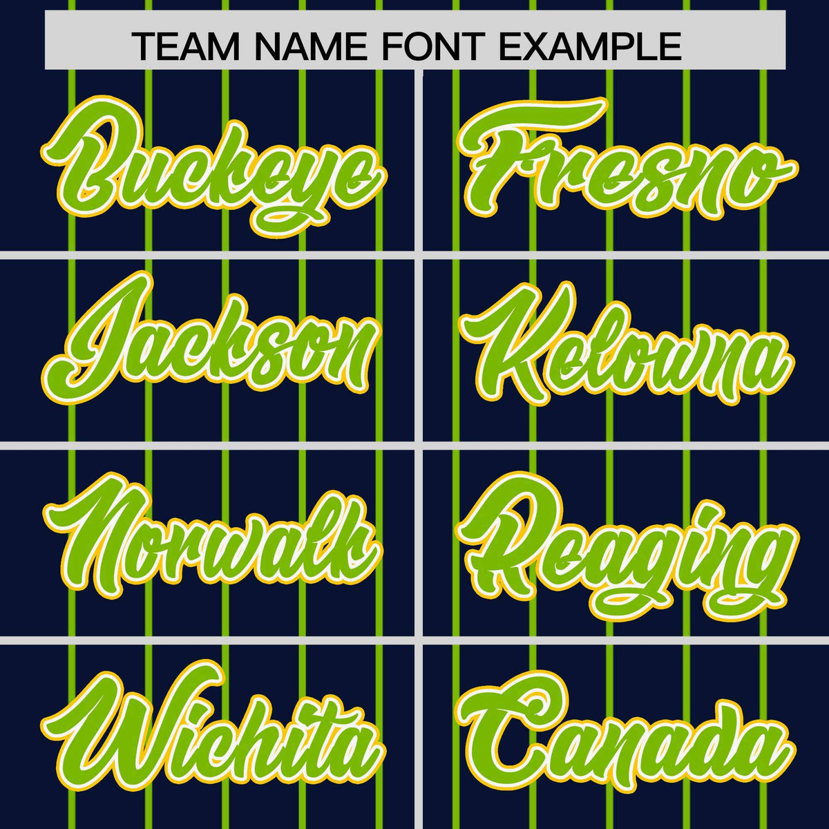 Custom Navy Neon Green Stripe Fashion Sleeves Gradient Authentic Baseball Jersey