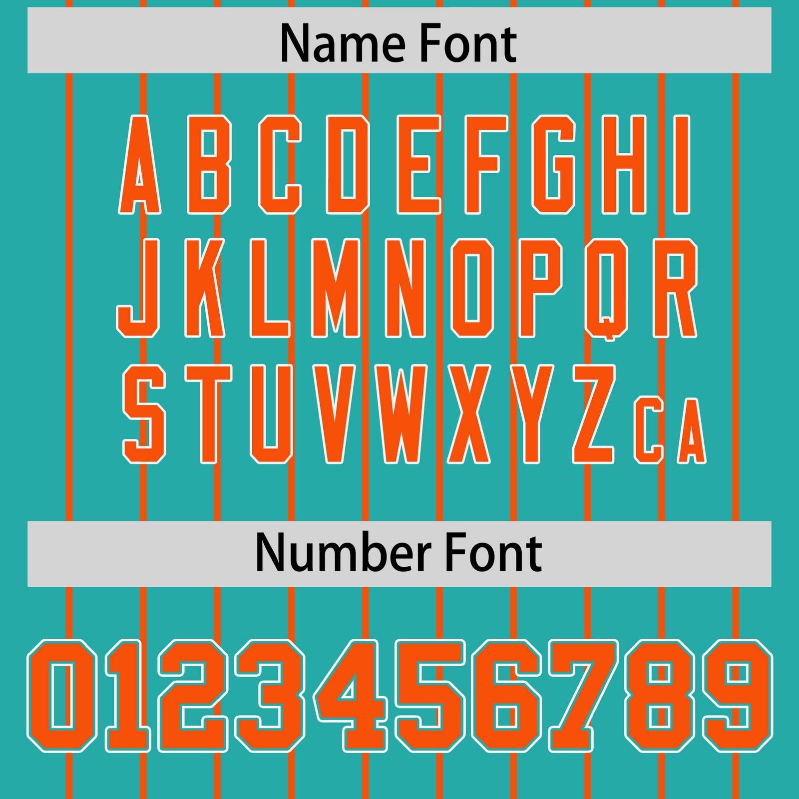 Custom Aqua Orange Stripe Fashion Sleeves Gradient Authentic Baseball Jersey