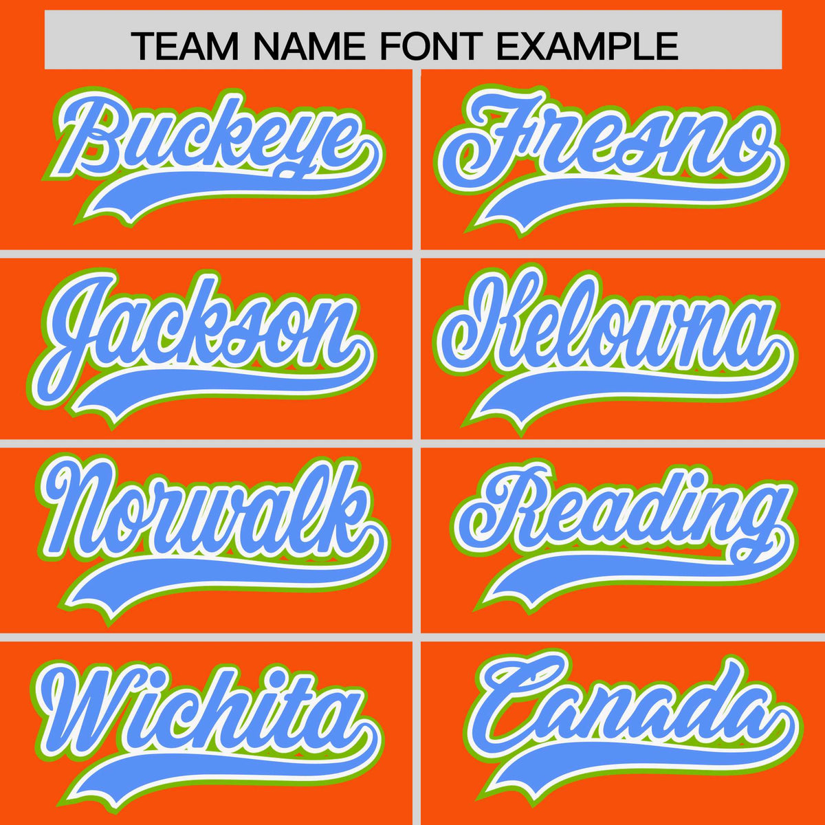 Custom Orange Powder Blue and Neon Green Raglan Sleeves Authentic Baseball Jersey