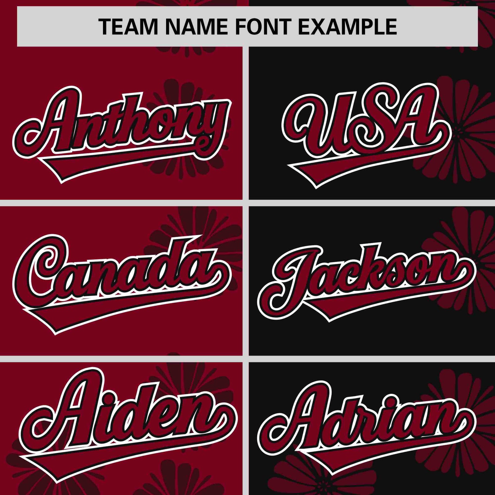 Custom Crimson Black Split Fashion Flower Graffiti Pattern Authentic Baseball Jersey