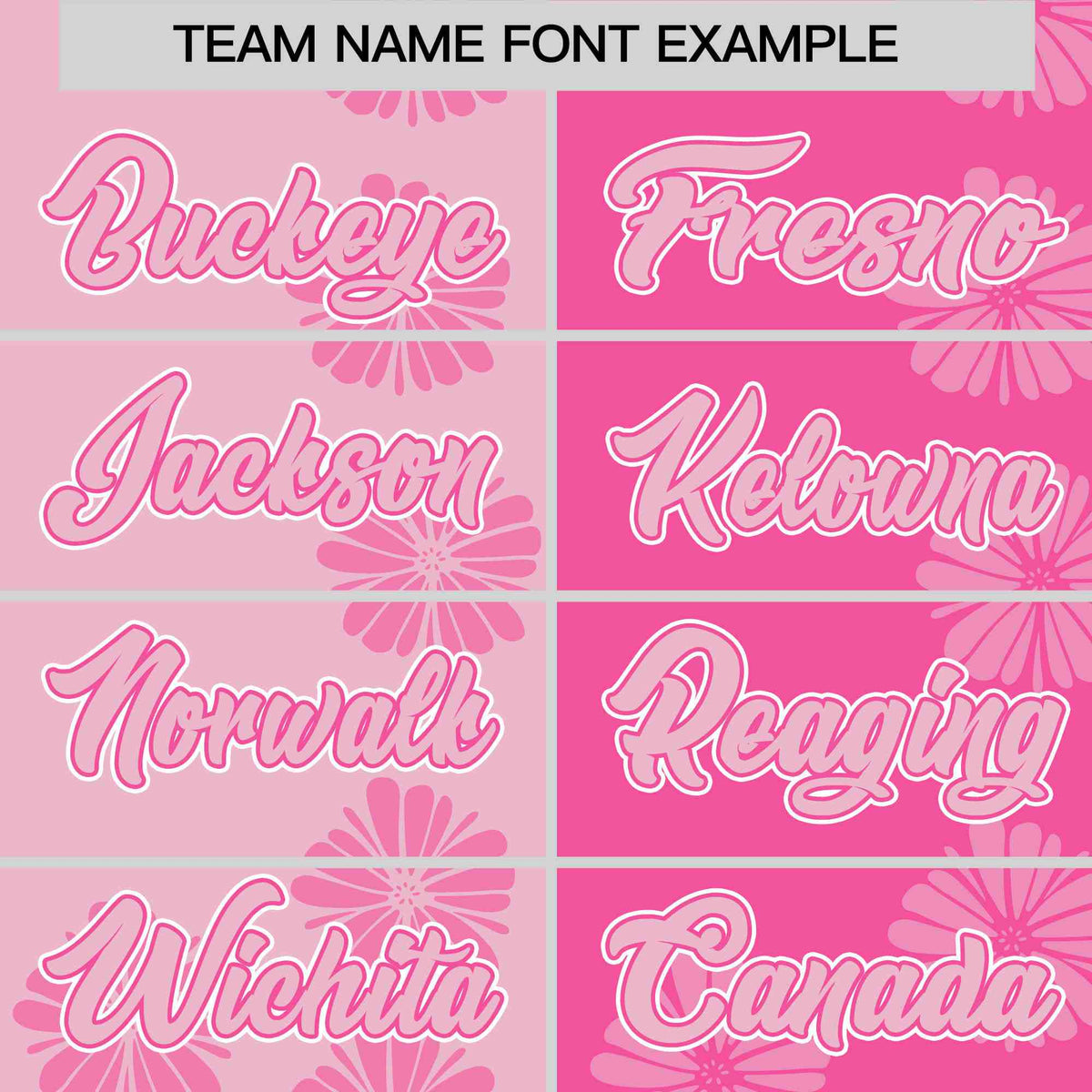 Custom Light Pink Pink Split Fashion Flower Graffiti Pattern Authentic Baseball Jersey