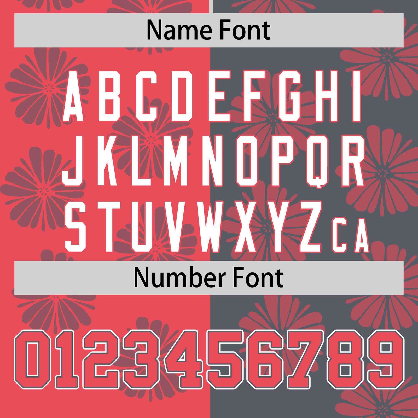 Custom Light Red Dark Gray Split Fashion Flower Graffiti Pattern Authentic Baseball Jersey