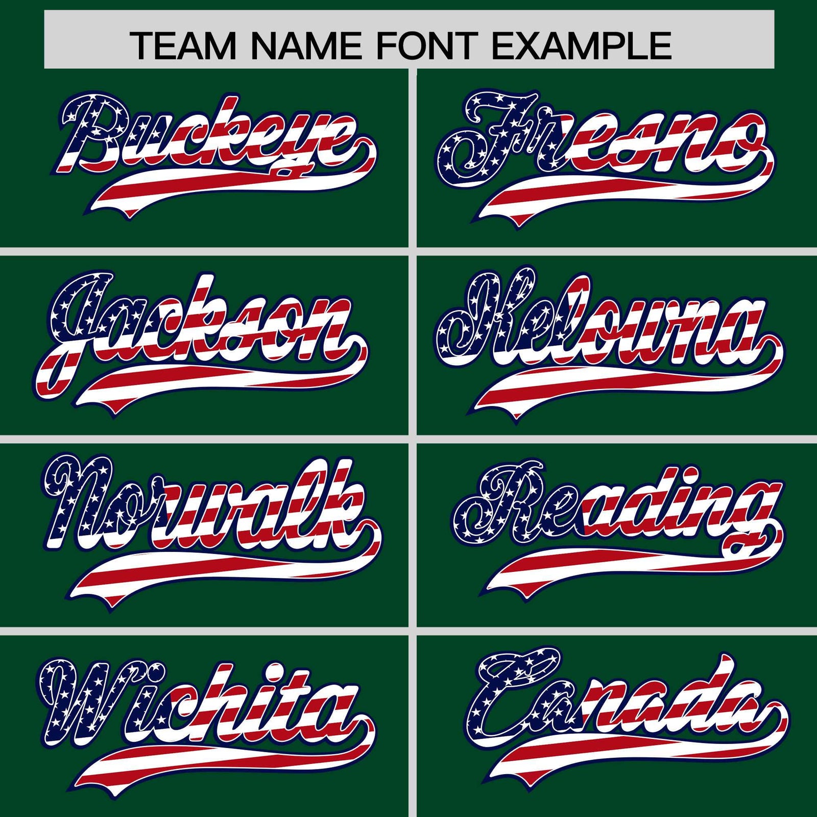 Custom Green American Flag Design Personalized Baseball Jersey