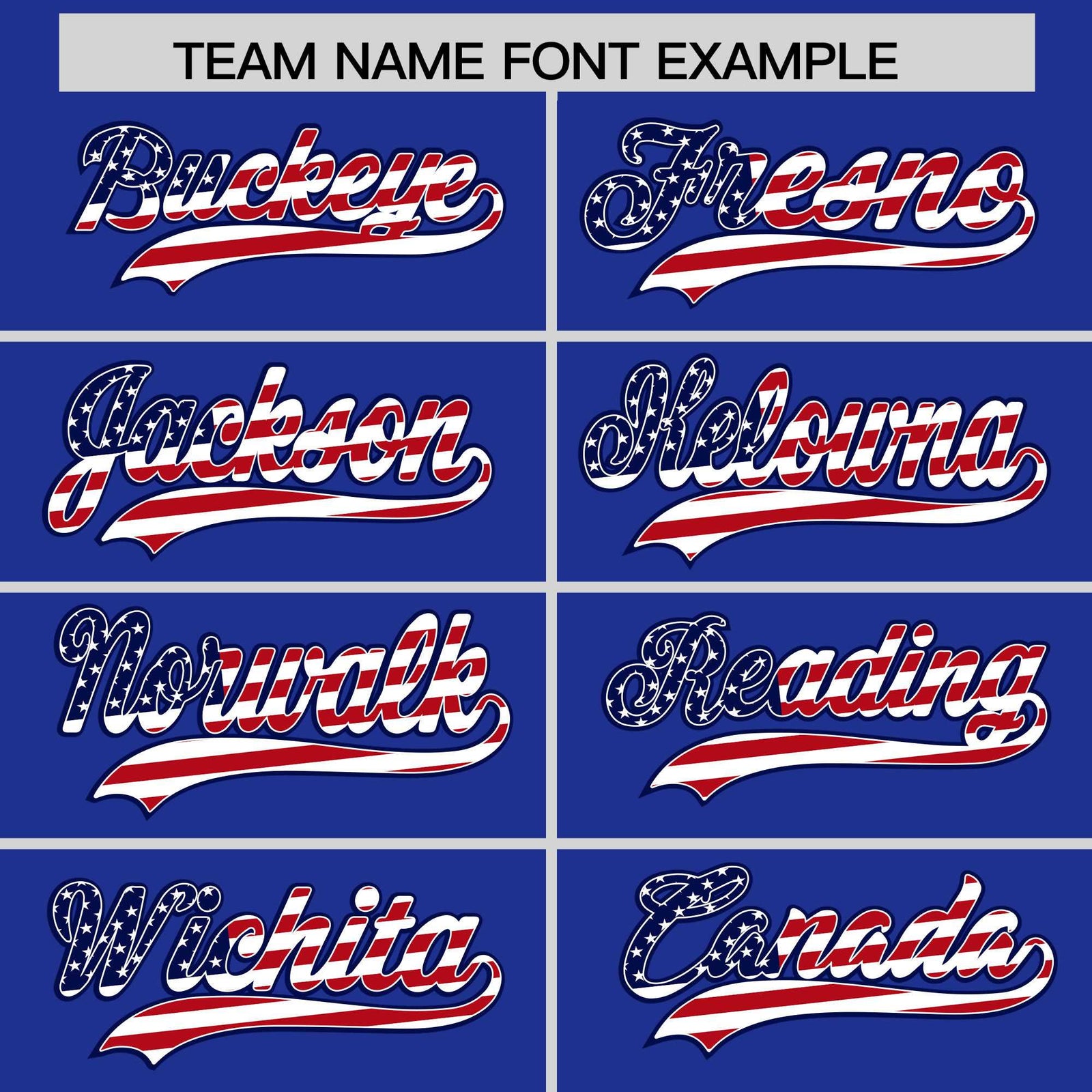 Custom Royal Blue American Flag Design Personalized Baseball Jersey