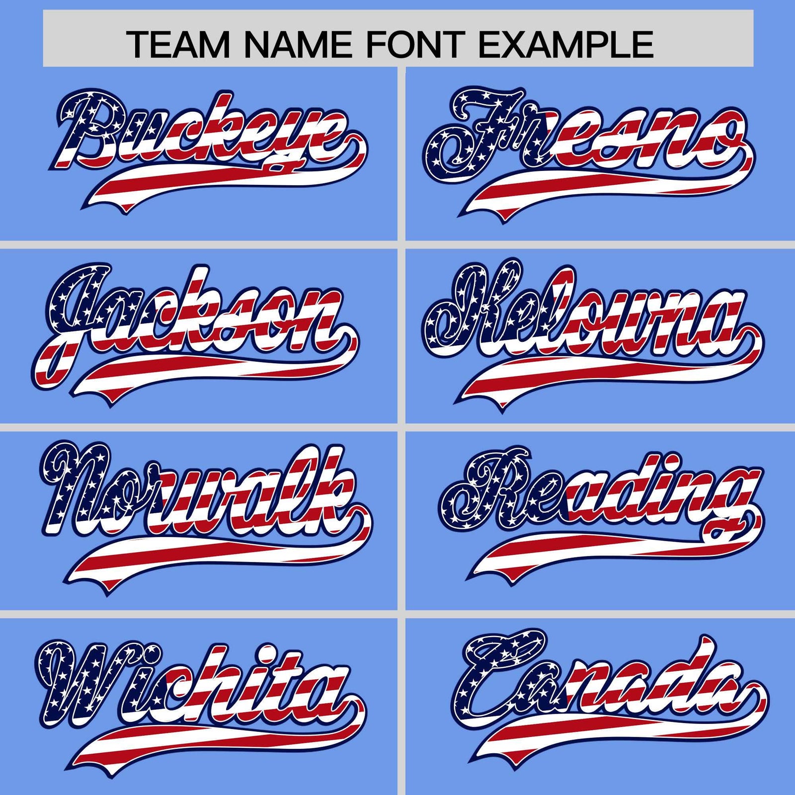 Custom Light Blue American Flag Design Personalized Baseball Jersey