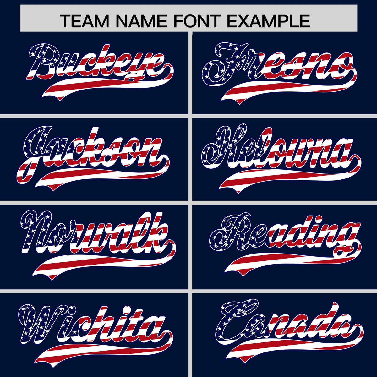 Custom Navy American Flag Design Personalized Baseball Jersey