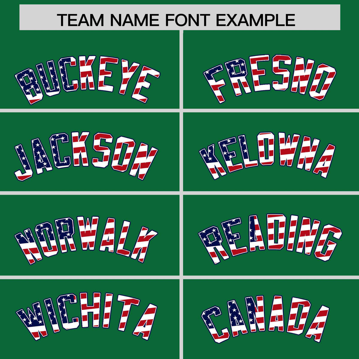 Custom Kelly Green American Flag Design Personalized Baseball Jersey
