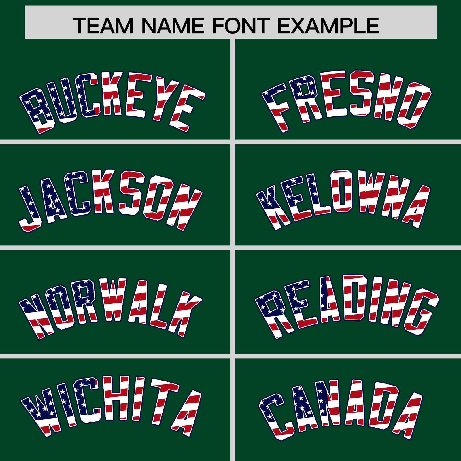 Custom Green American Flag Design Personalized Baseball Jersey