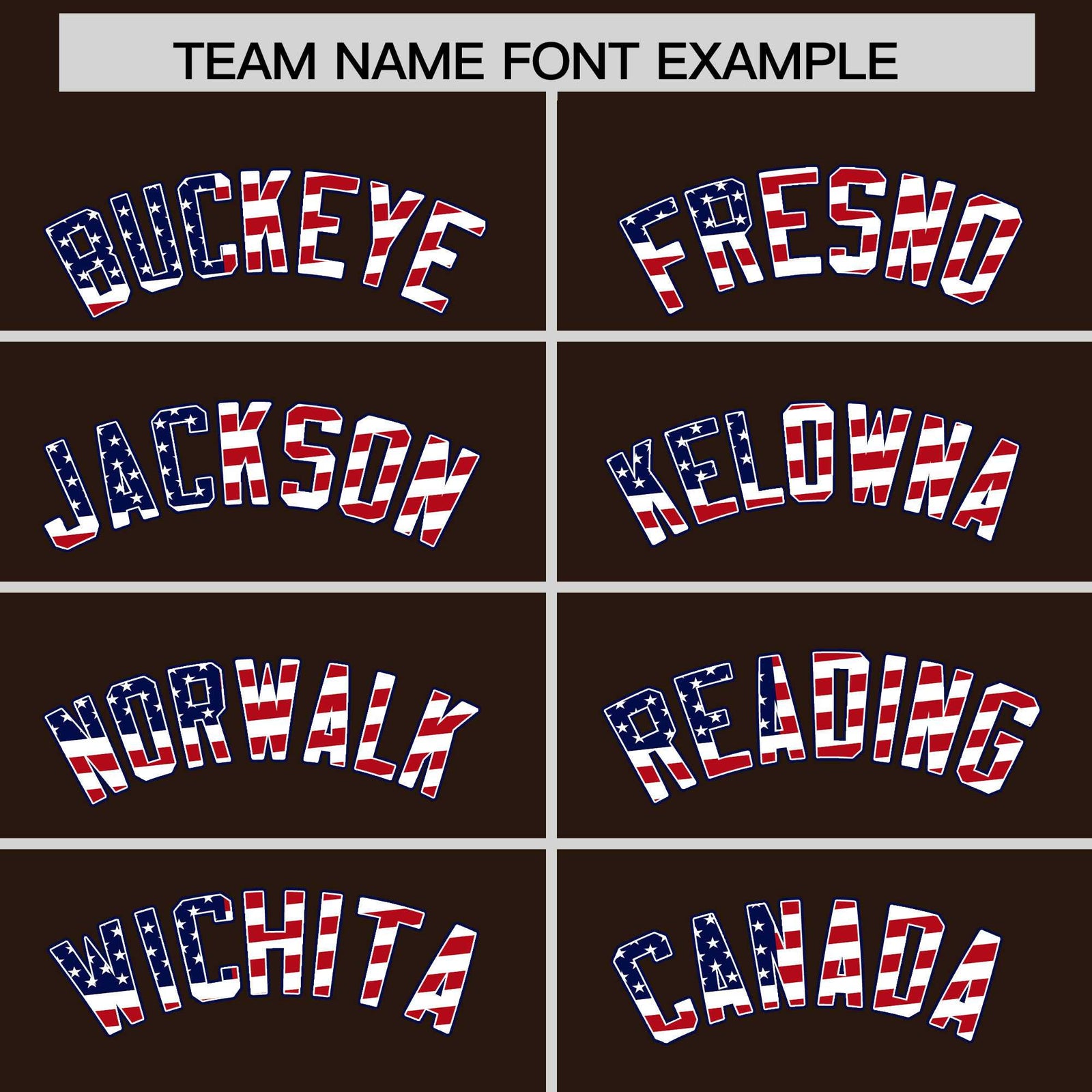 Custom Brown American Flag Design Personalized Baseball Jersey