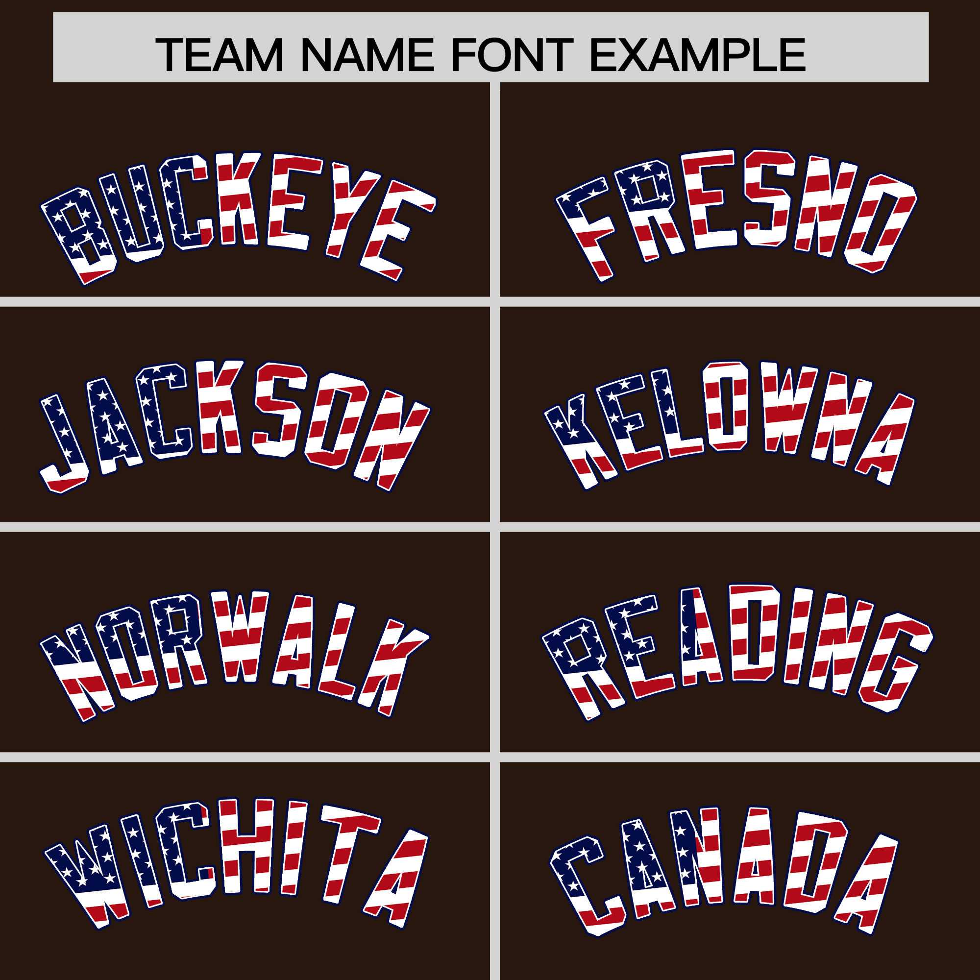 Custom Brown American Flag Design Personalized Baseball Jersey