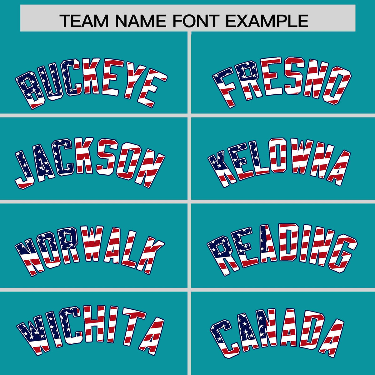 Custom Aqua American Flag Design Personalized Baseball Jersey