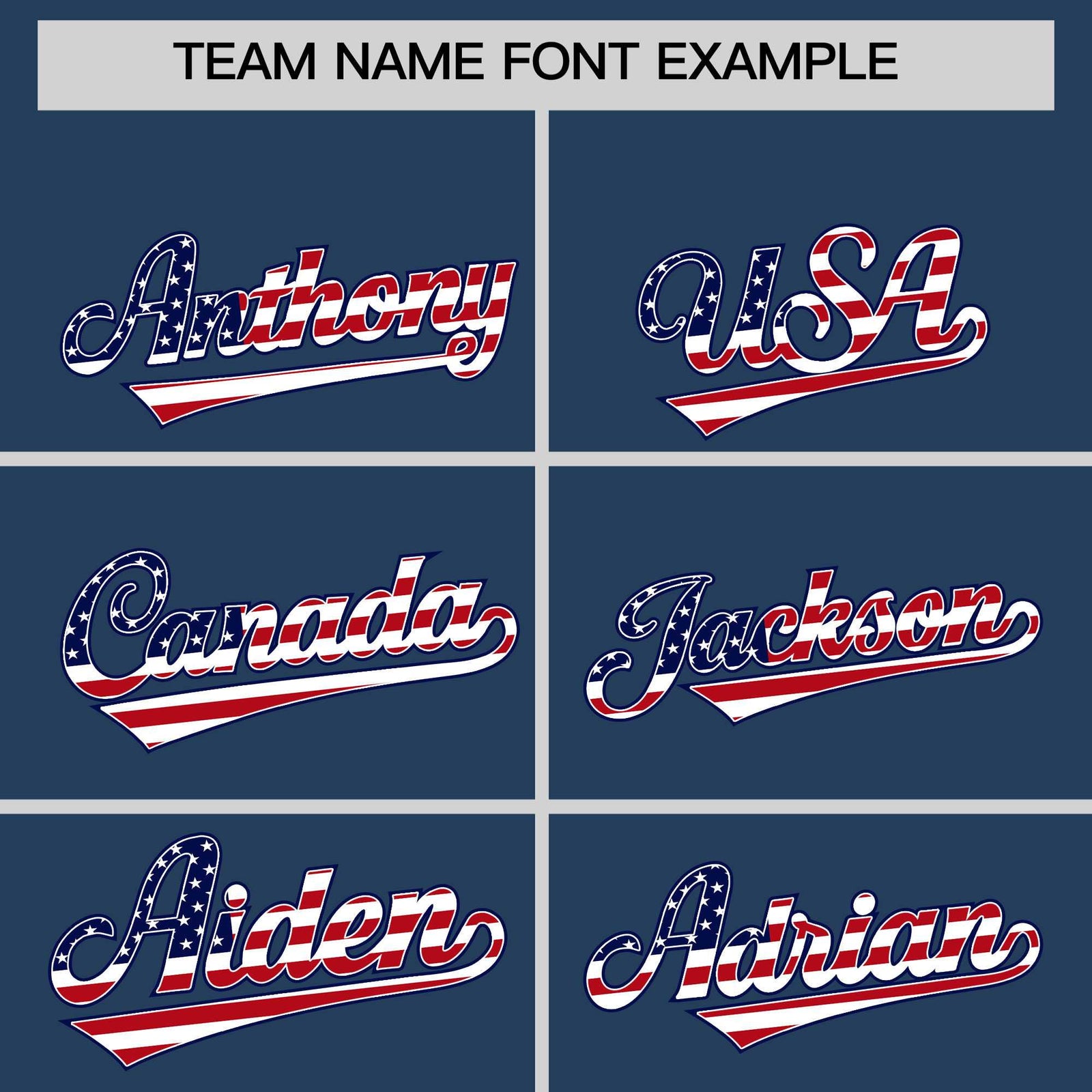 Custom Midnight Blue American Flag Design Personalized Baseball Jersey