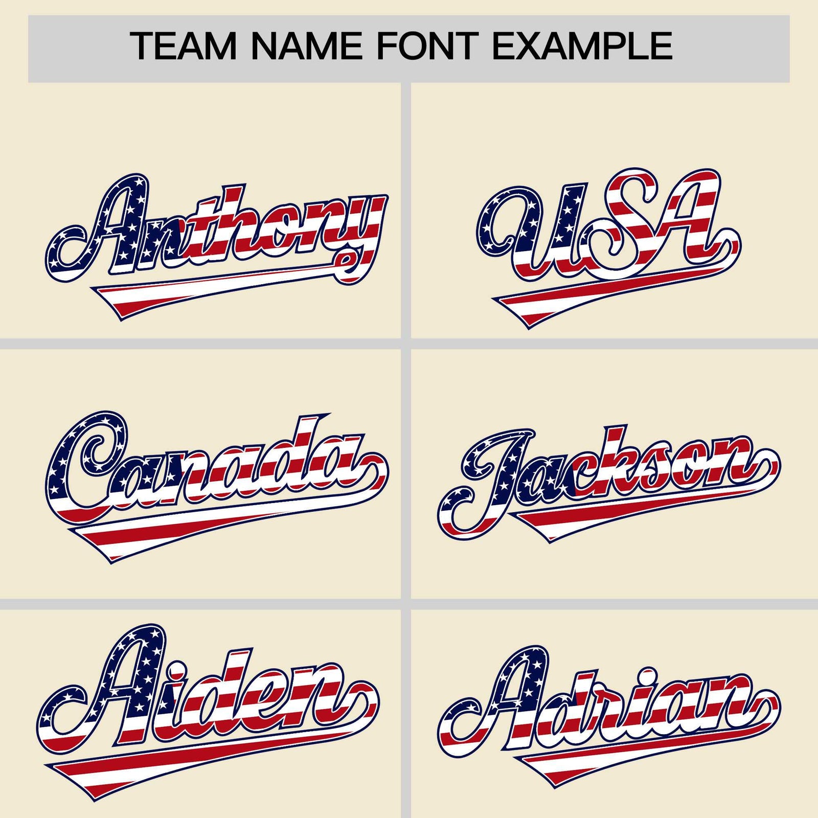 Custom Cream American Flag Design Personalized Baseball Jersey