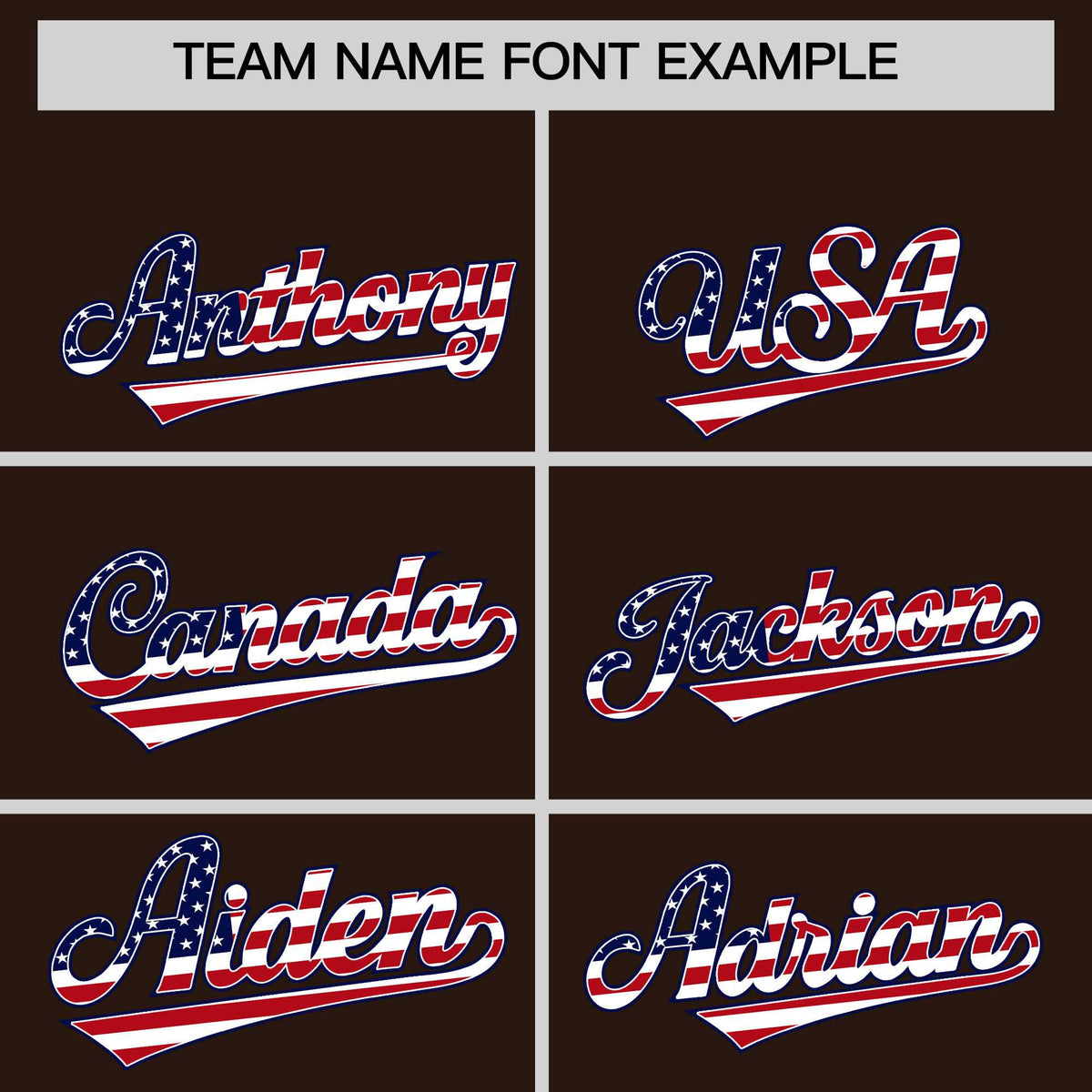 Custom Brown American Flag Design Personalized Baseball Jersey