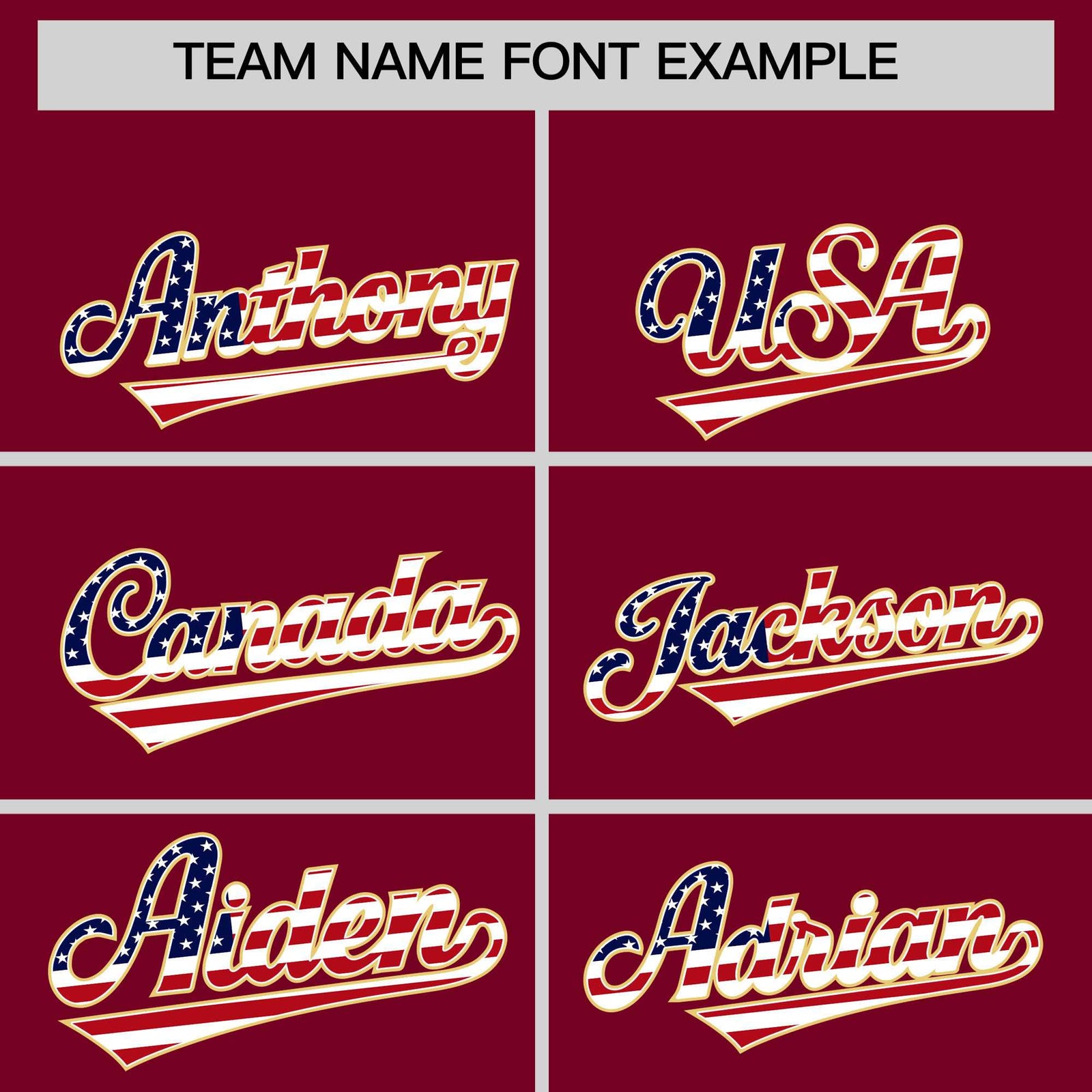 Custom Crimson American Flag Design Personalized Baseball Jersey