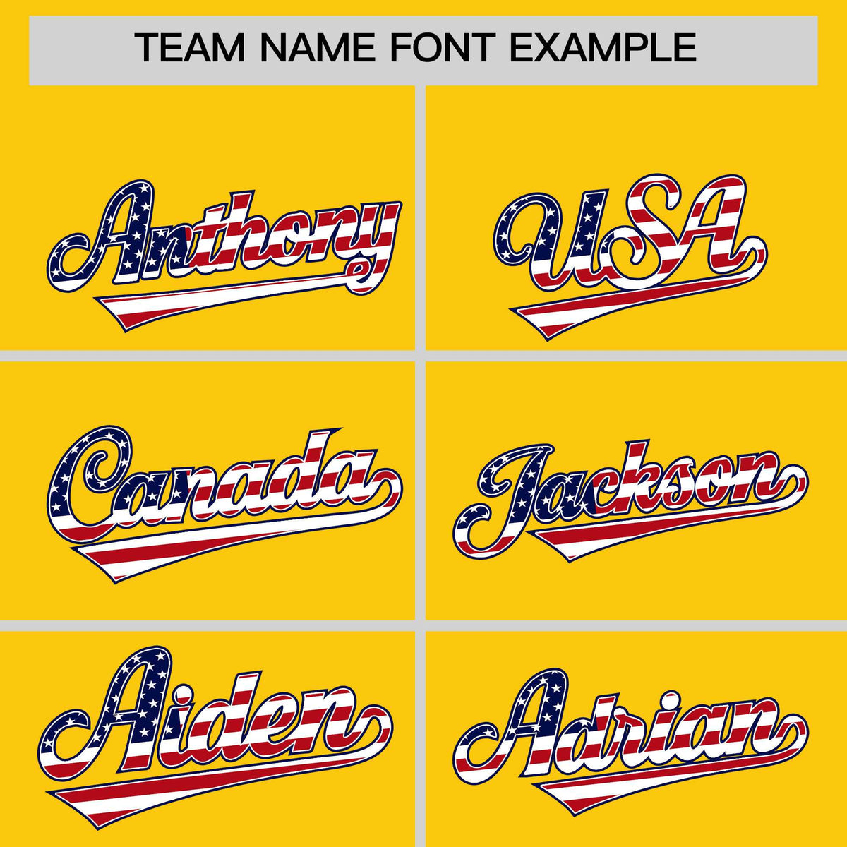 Custom Gold American Flag Design Personalized Baseball Jersey