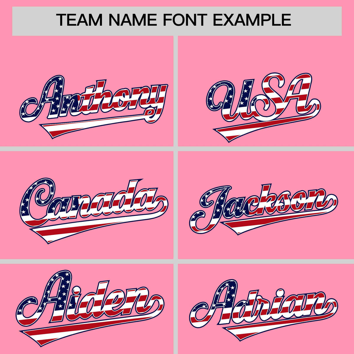 Custom Light Pink American Flag Design Personalized Baseball Jersey