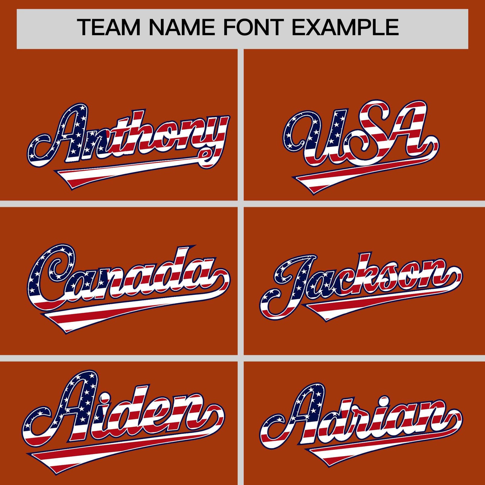 Custom Dark Orange American Flag Design Personalized Baseball Jersey