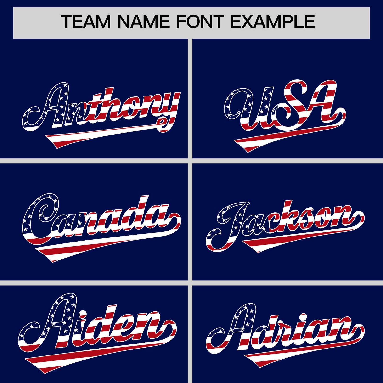 Custom Dark Blue American Flag Design Personalized Baseball Jersey