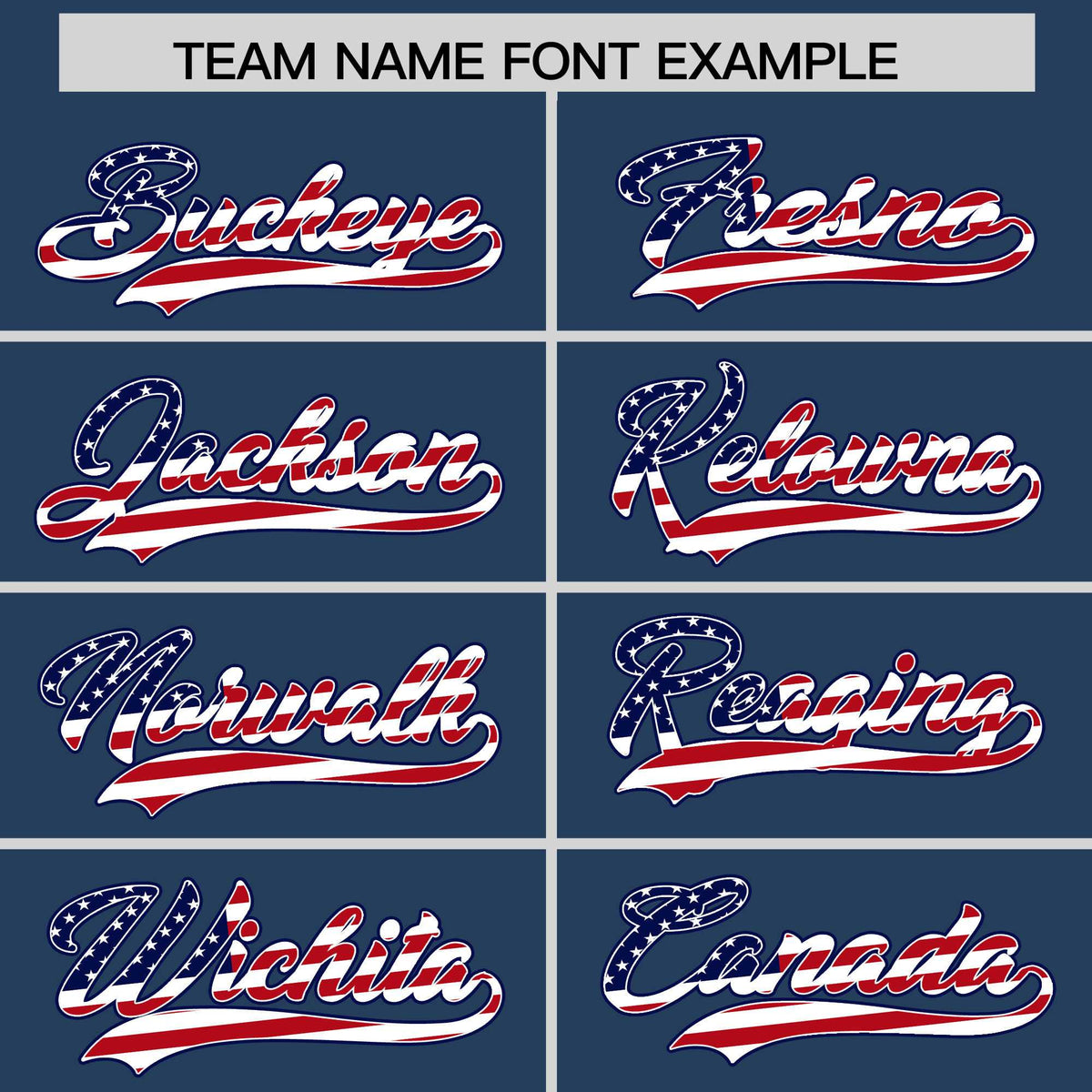 Custom Midnight Blue American Flag Design Personalized Baseball Jersey