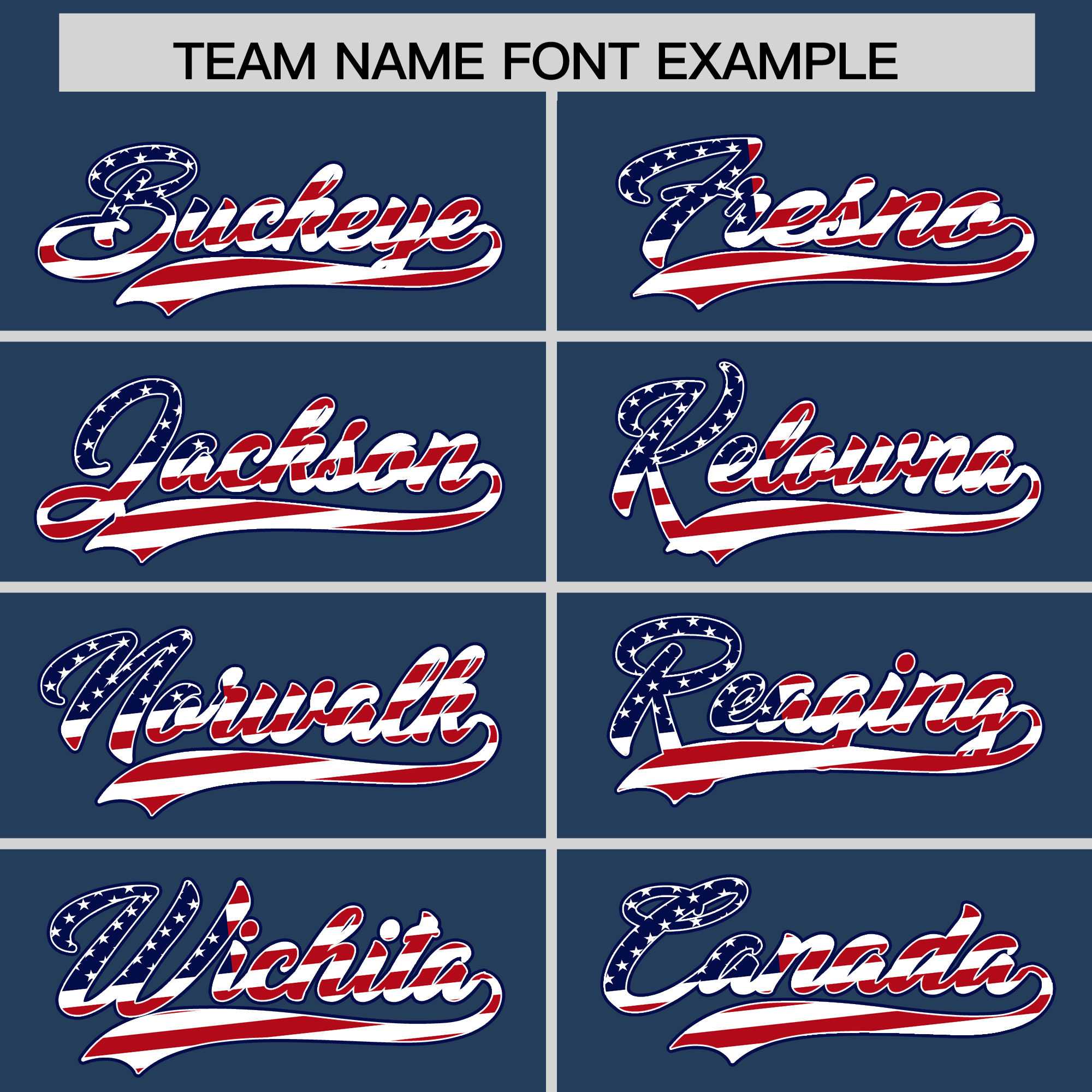 Custom Midnight Blue American Flag Design Personalized Baseball Jersey