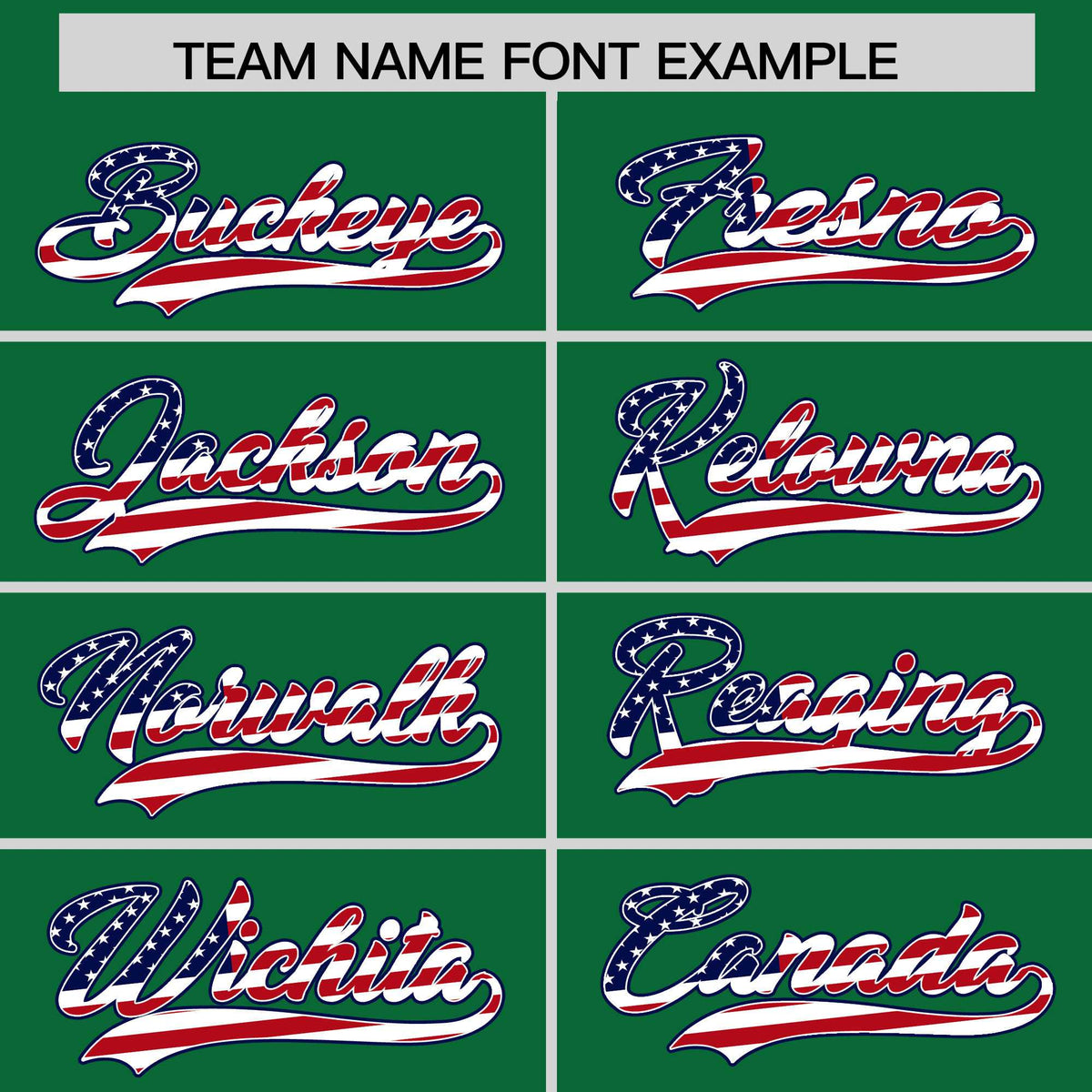 Custom Kelly Green American Flag Design Personalized Baseball Jersey