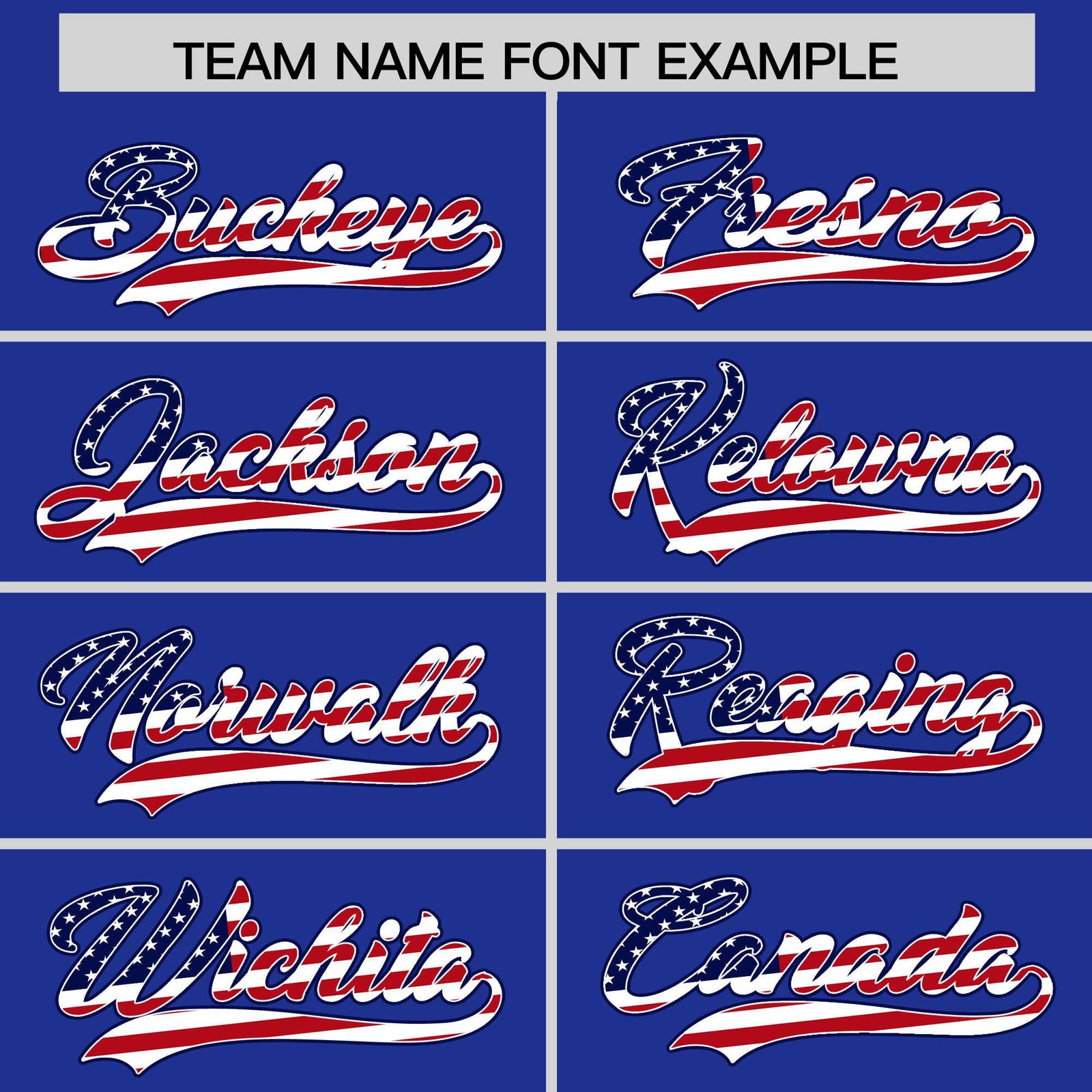 Custom Royal Blue American Flag Design Personalized Baseball Jersey