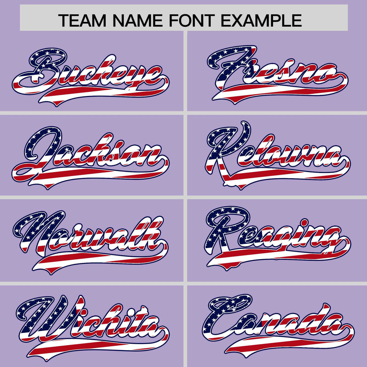 Custom Light Purple American Flag Design Personalized Baseball Jersey