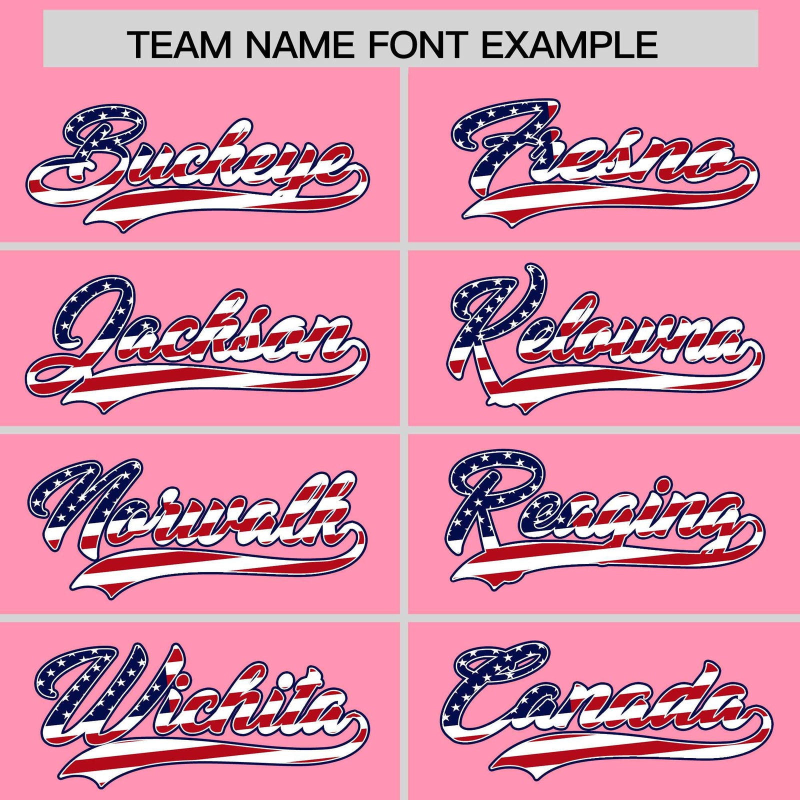 Custom Light Pink American Flag Design Personalized Baseball Jersey