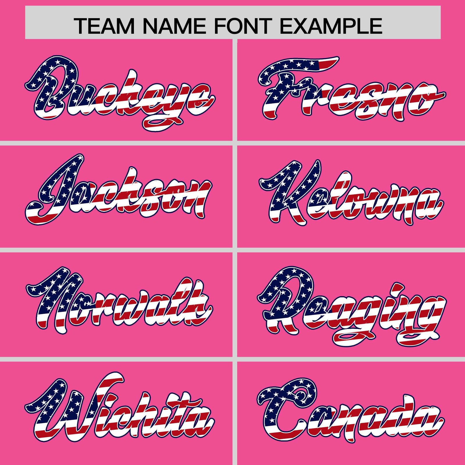 Custom Pink American Flag Design Personalized Baseball Jersey