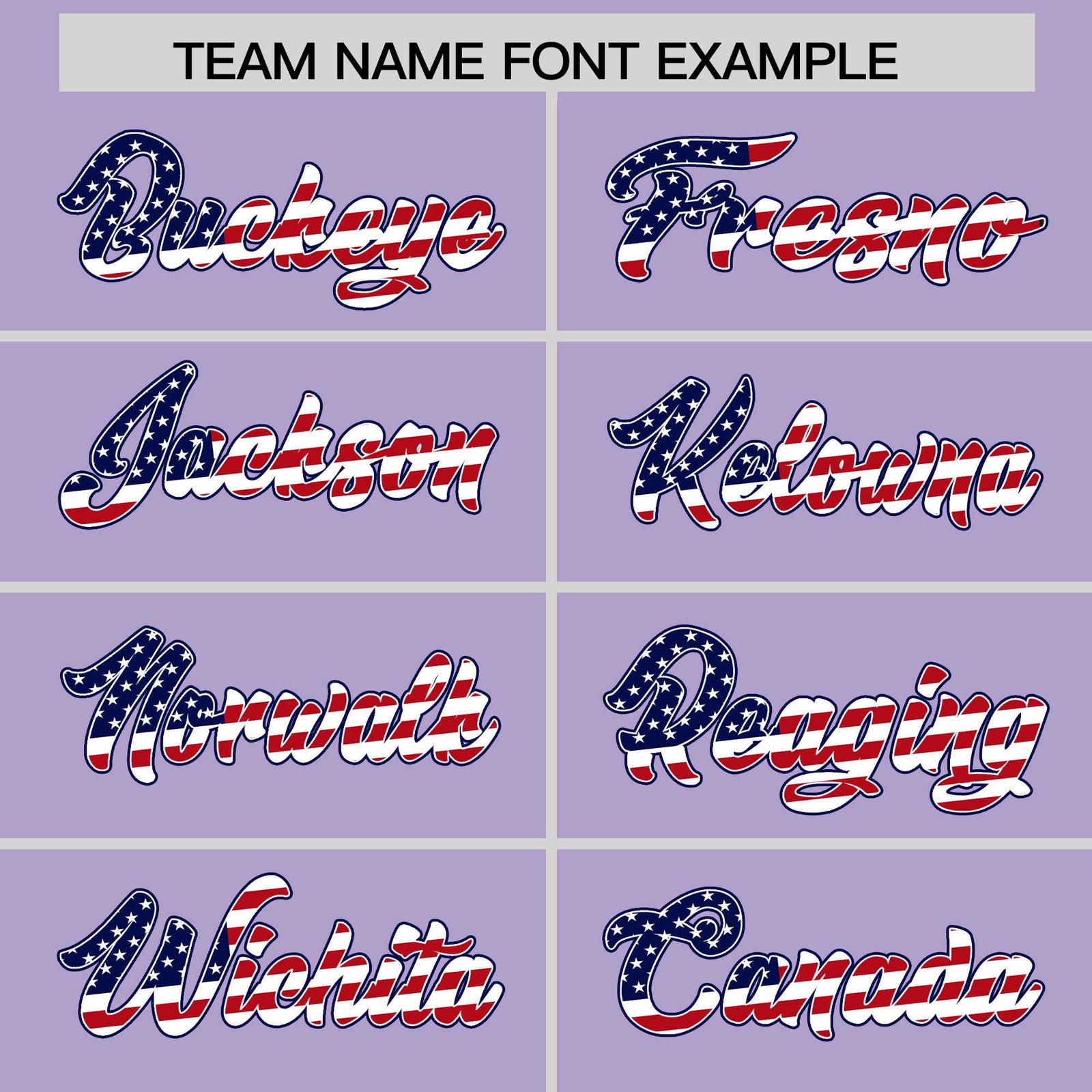 Custom Light Purple American Flag Design Personalized Baseball Jersey