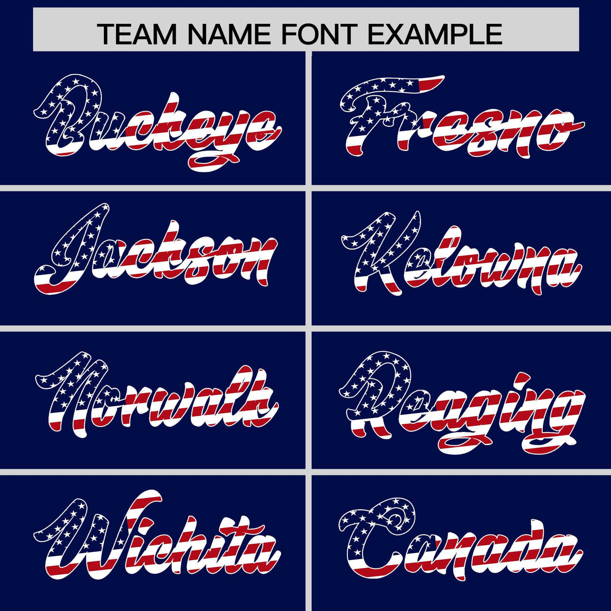 Custom Dark Blue American Flag Design Personalized Baseball Jersey