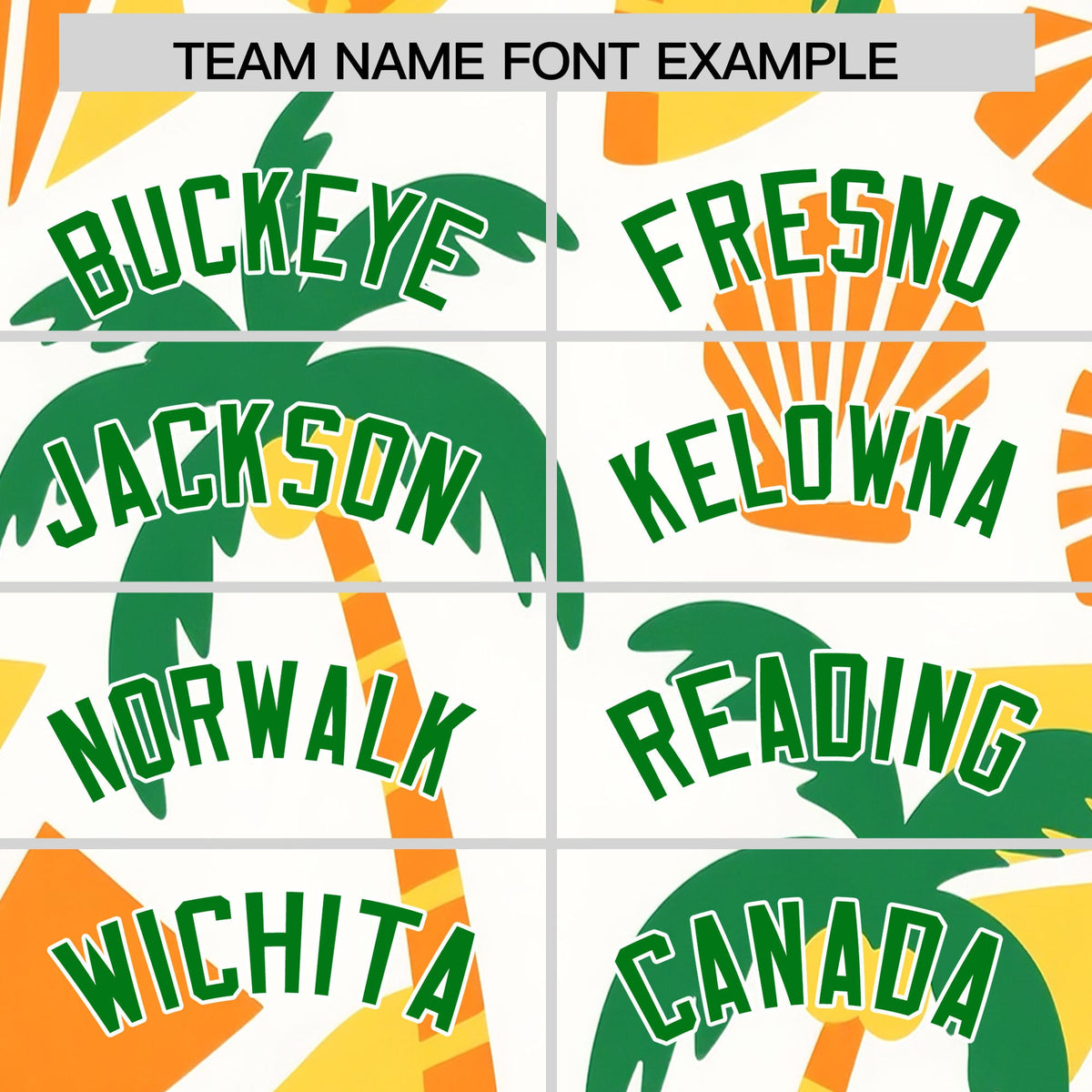 Custom White Kelly Green Palm Tree Pattern Graffiti Hawaiian Style Baseball Jersey| KXKSHOP