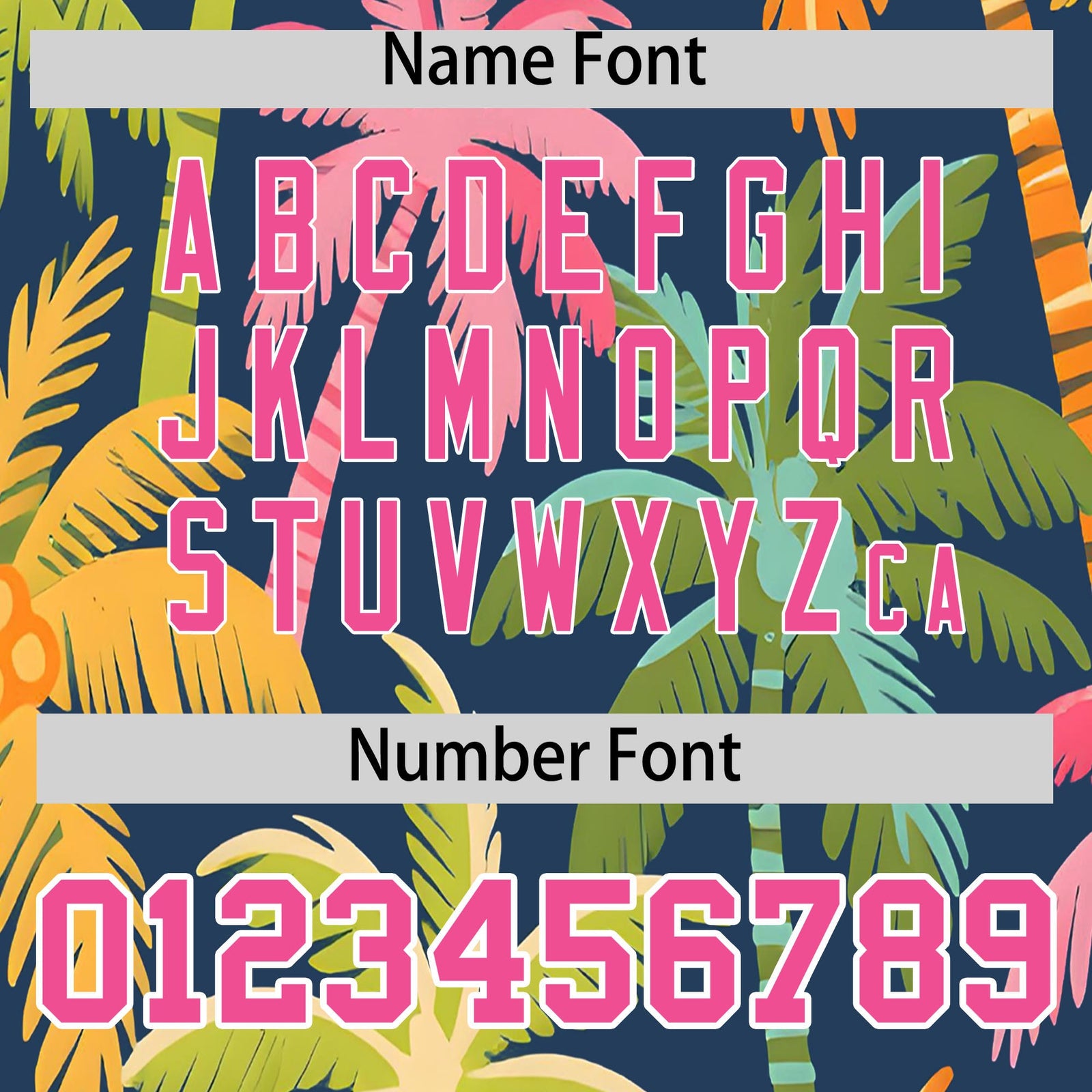 Custom Pink White Palm Tree Pattern Graffiti Hawaiian Style Baseball Jersey| KXKSHOP